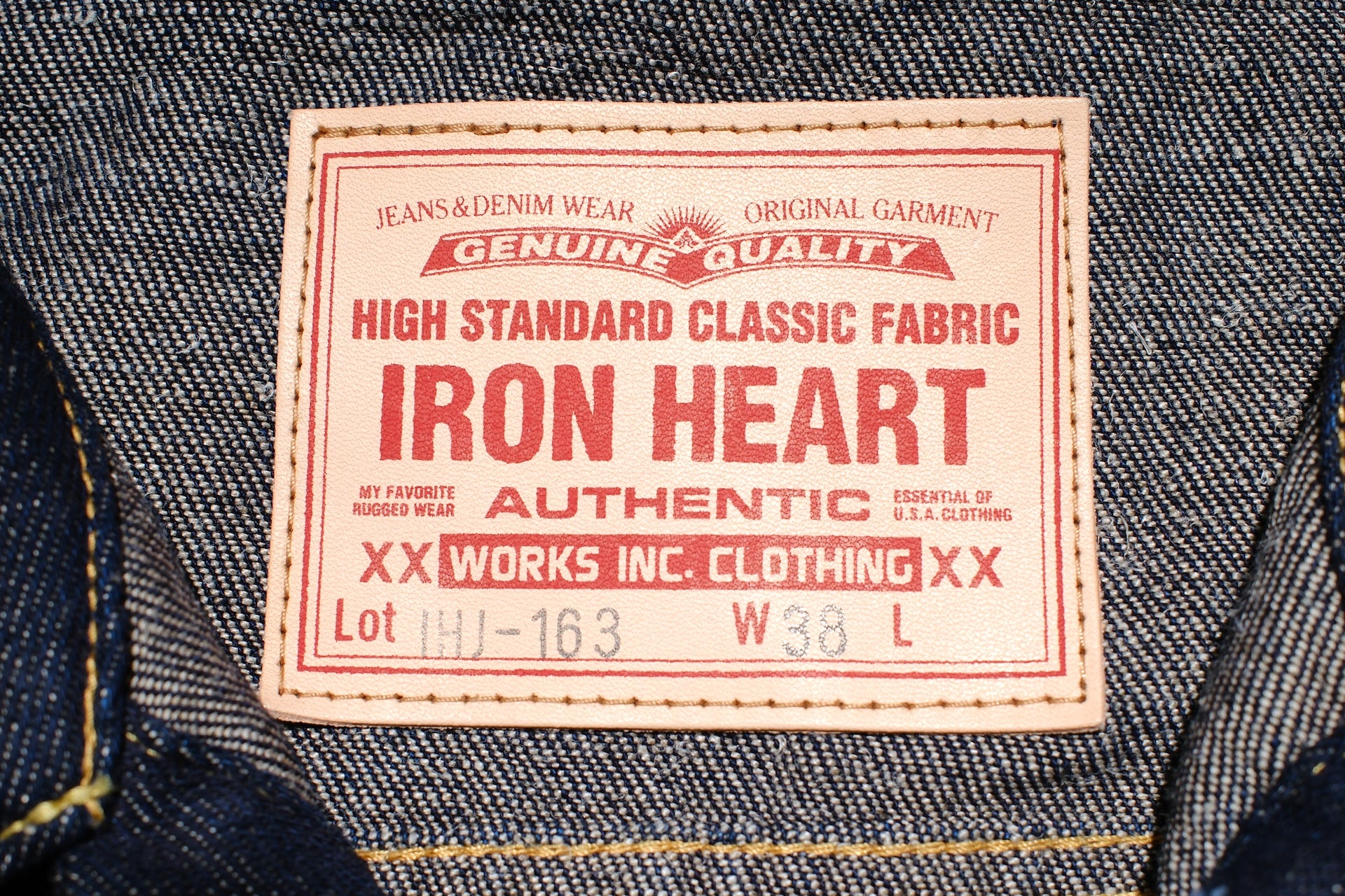 Iron Heart 14oz Indigo Dyed Cotton/Linen Denim Type II Jacket