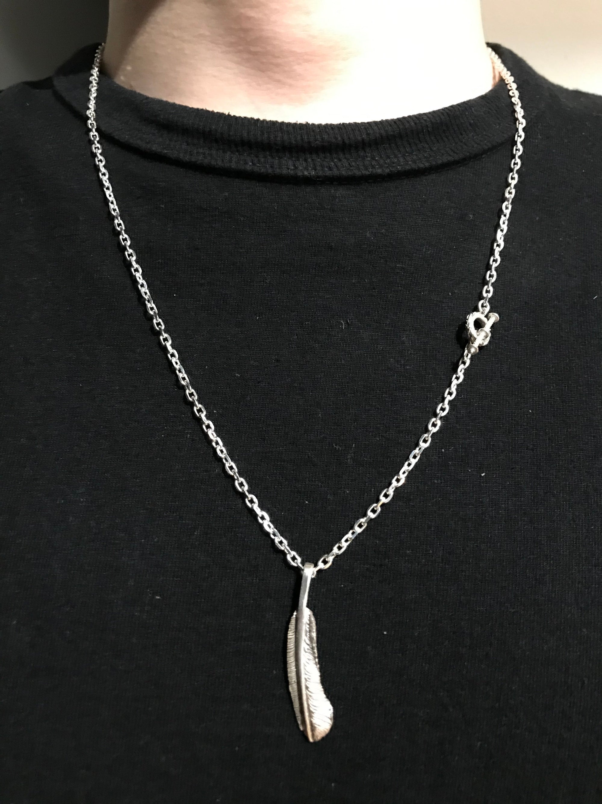 Legend "Small Feather" Silver Pendants