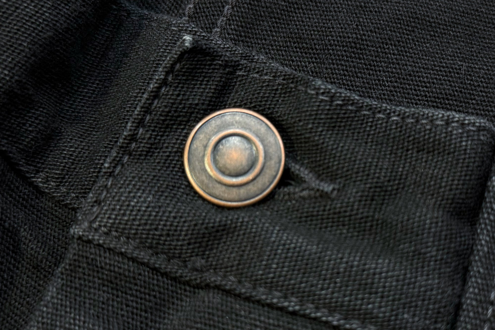 Freewheelers 11oz Duck Canvas "Chopper Builder" Work Trousers (Rude Black)
