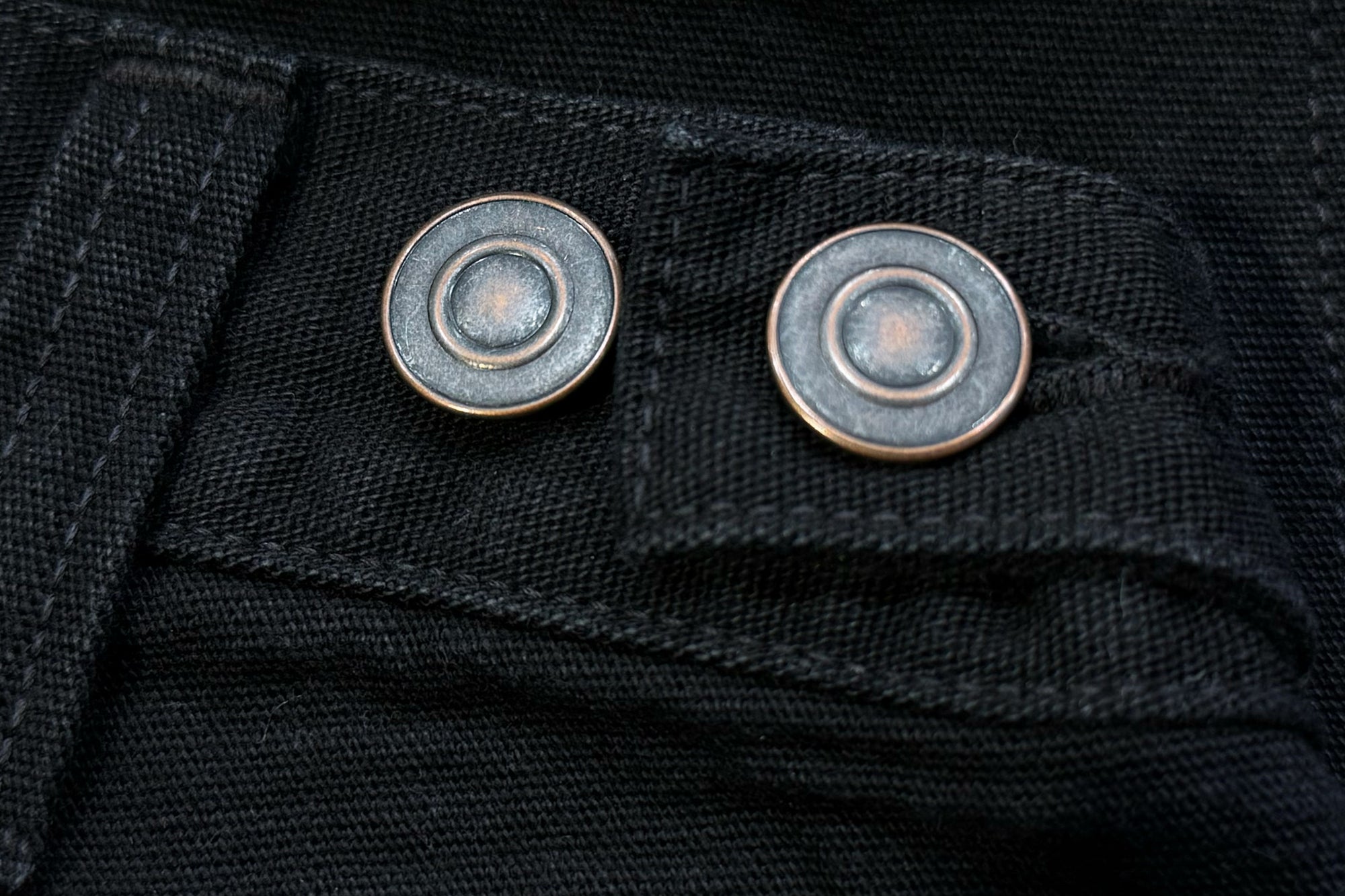 Freewheelers 11oz Duck Canvas "Chopper Builder" Work Trousers (Rude Black)
