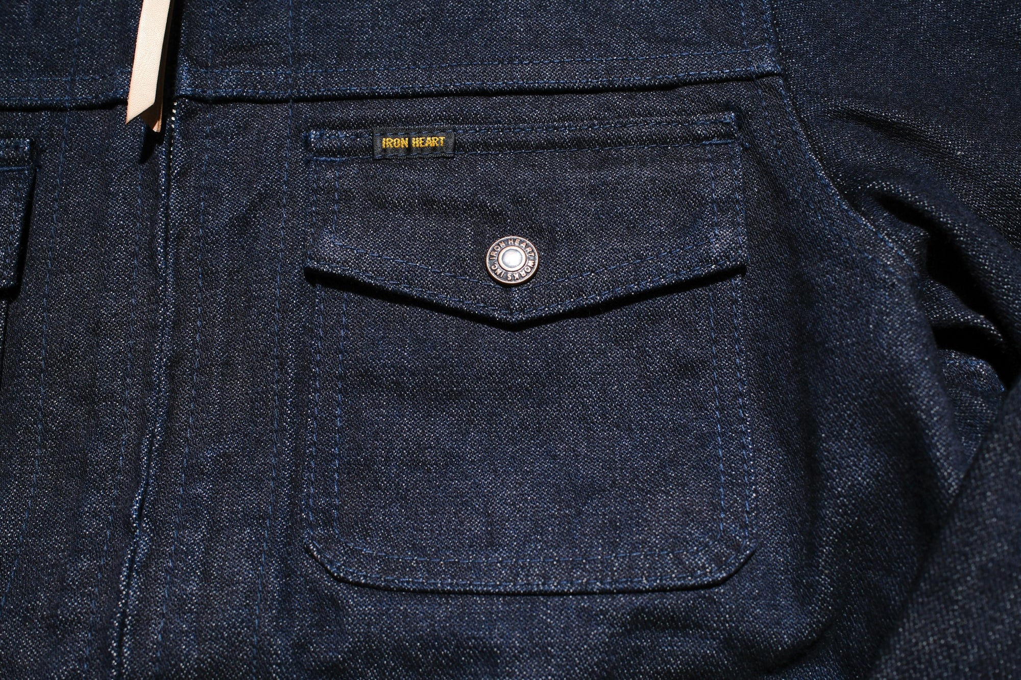 Iron Heart 14oz Selvage Broken Twill Denim Mechanic Work Jacket (Indigo)