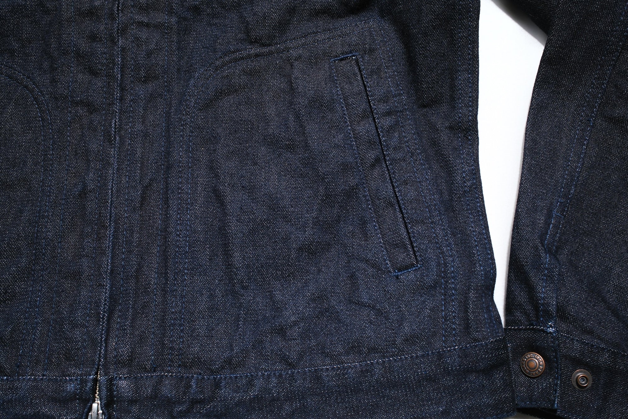 Iron Heart 14oz Selvage Broken Twill Denim Mechanic Work Jacket (Indigo)