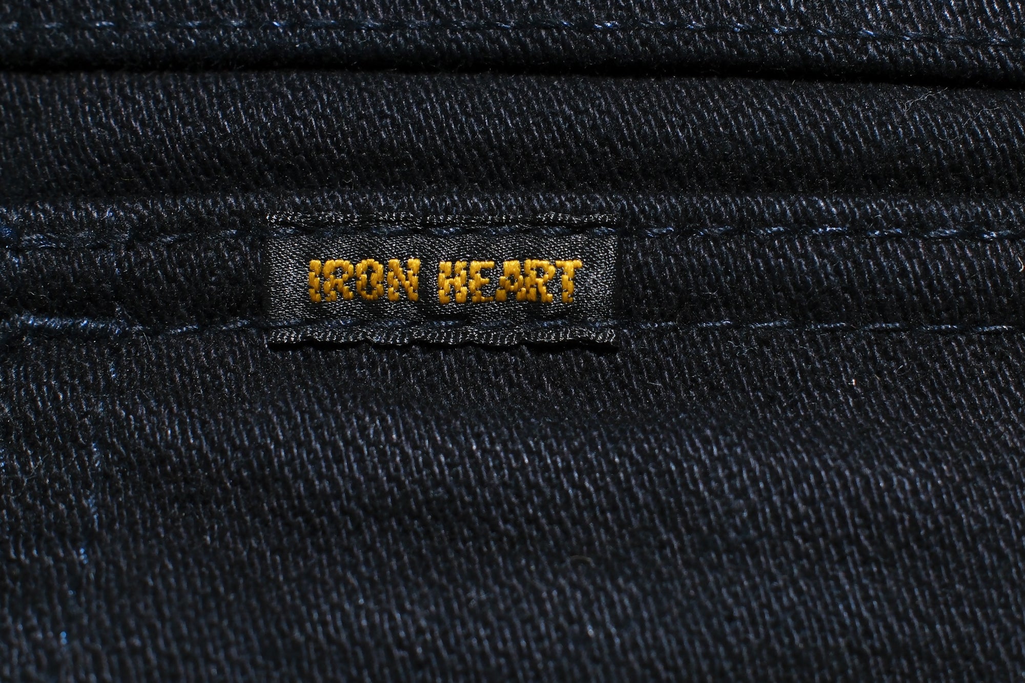 Iron Heart 14oz Selvage Broken Twill Denim Mechanic Work Jacket (Black Overdyed)