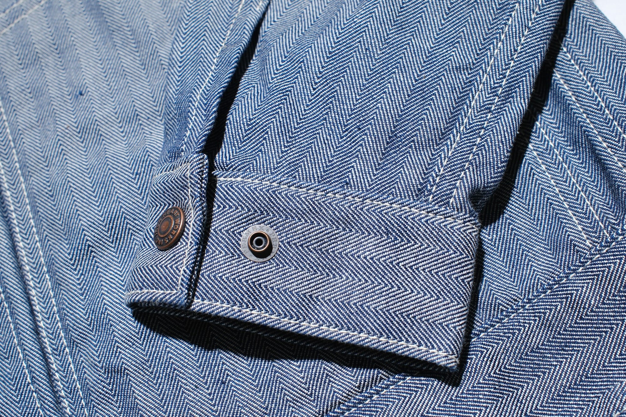 Iron Heart 10.5oz HBT Mechanic Work Jacket (Indigo)