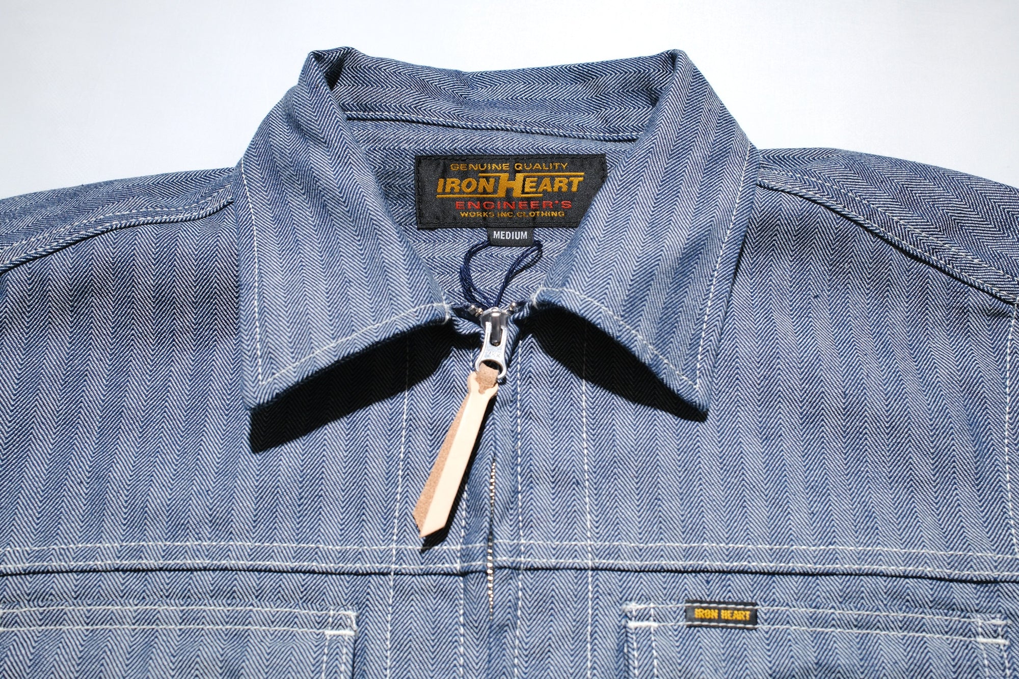 Iron Heart 10.5oz HBT Mechanic Work Jacket (Indigo)
