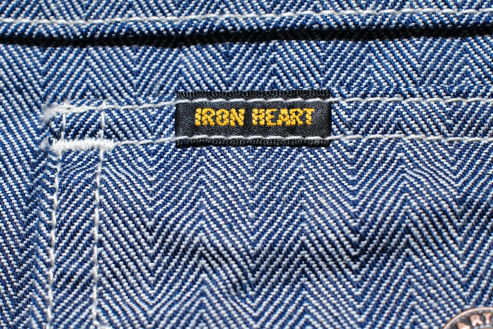 Iron Heart 10.5oz HBT Mechanic Work Jacket (Indigo)