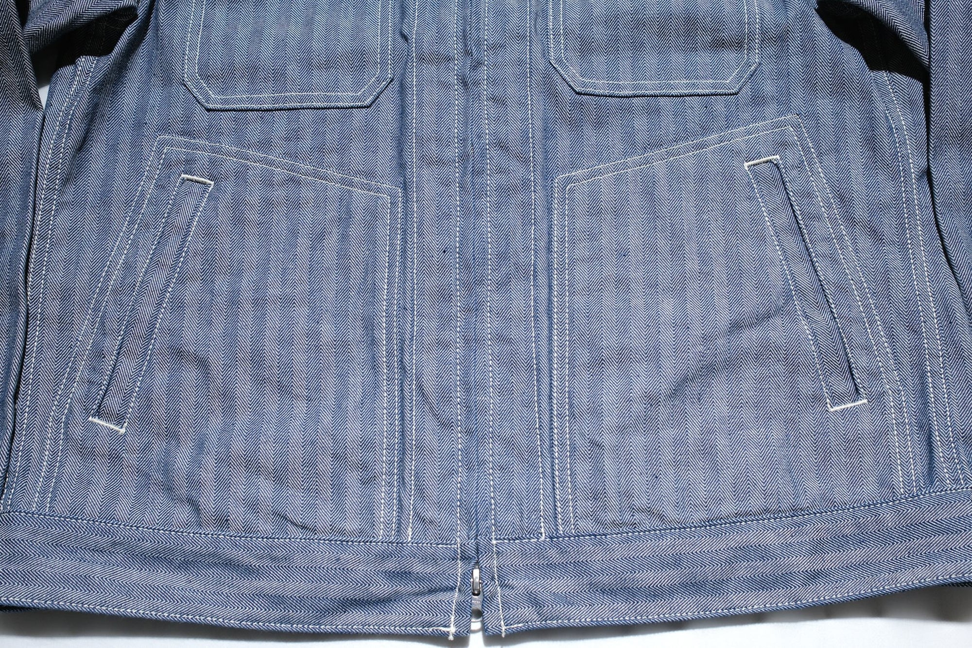 Iron Heart 10.5oz HBT Mechanic Work Jacket (Indigo)