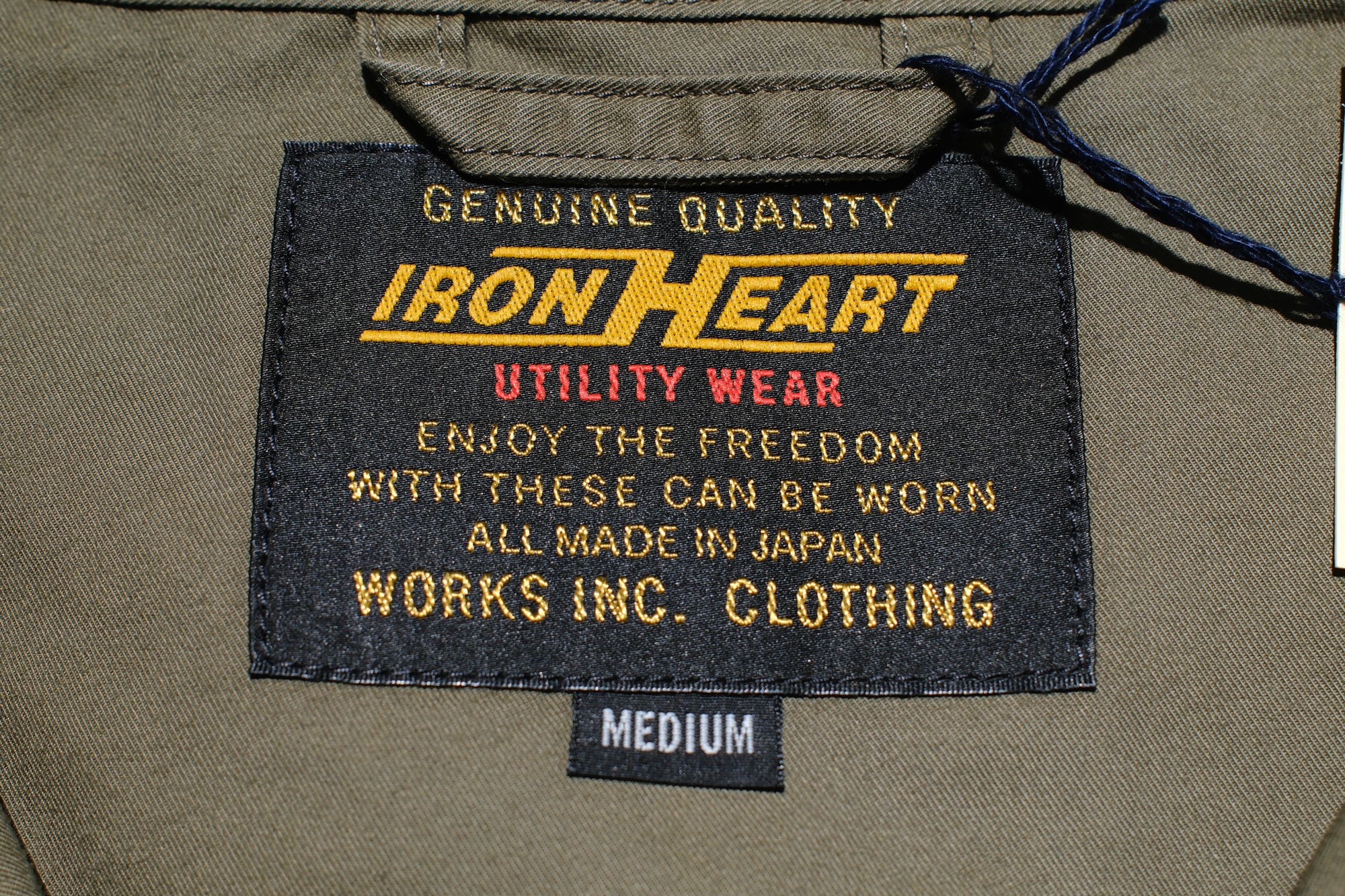 Iron Heart “All-Season” Cotton Serge Drizzler Jacket (OD Green)