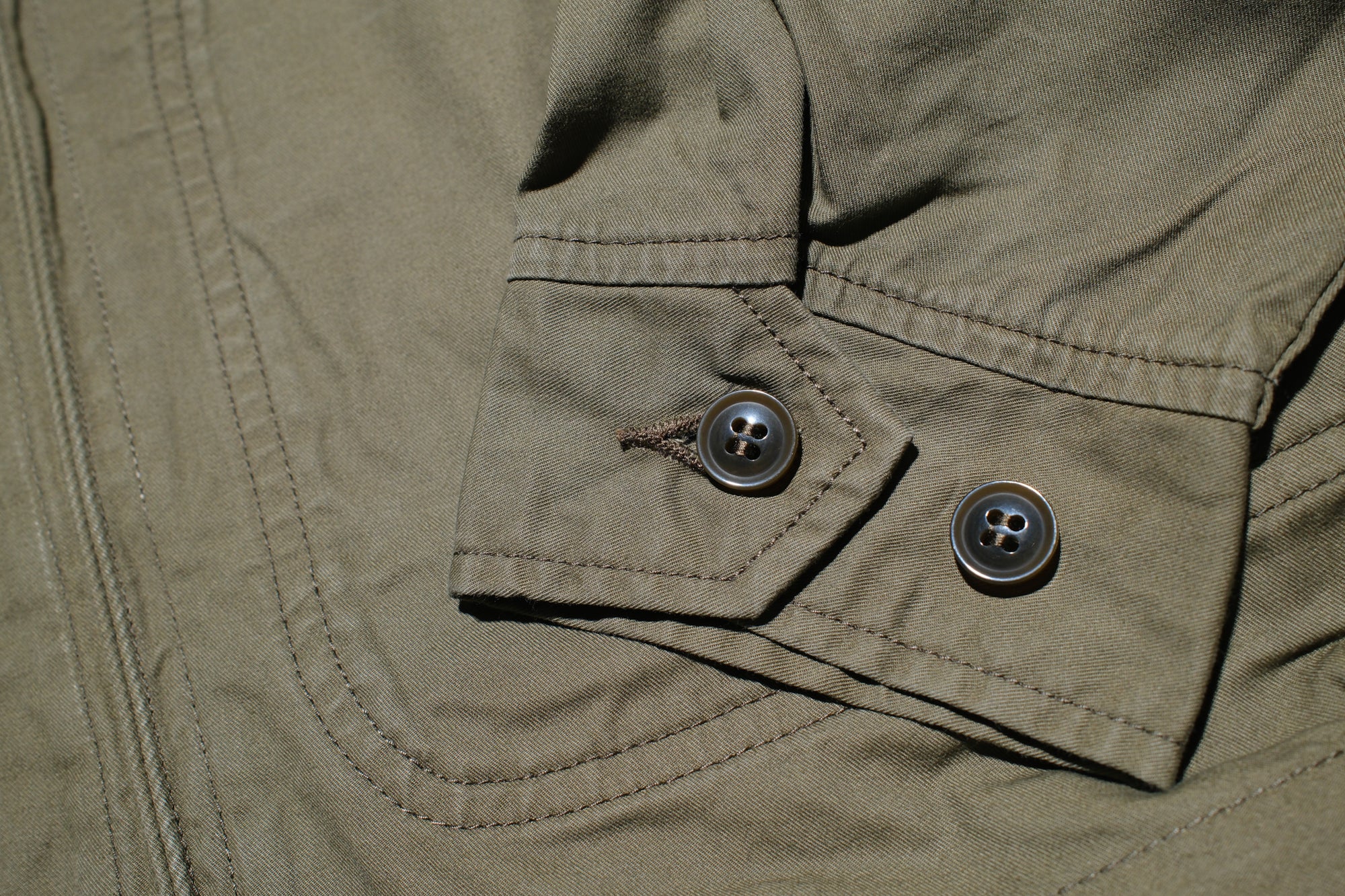 Iron Heart “All-Season” Cotton Serge Drizzler Jacket (OD Green)