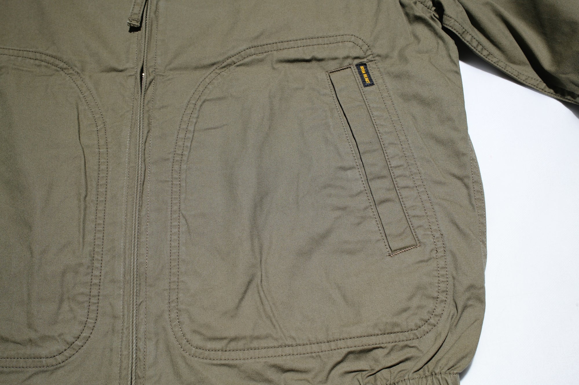 Iron Heart “All-Season” Cotton Serge Drizzler Jacket (OD Green)