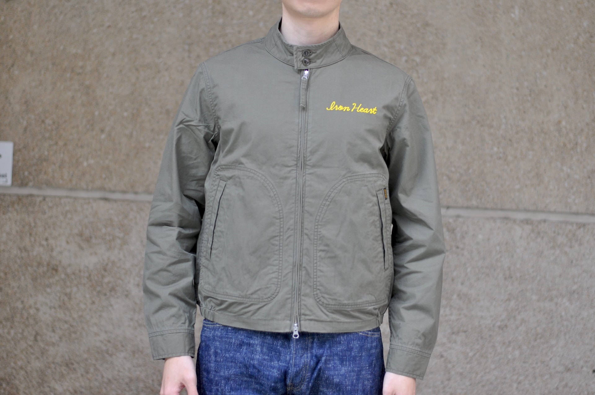 Iron Heart “All-Season” Cotton Serge Drizzler Jacket (OD Green)