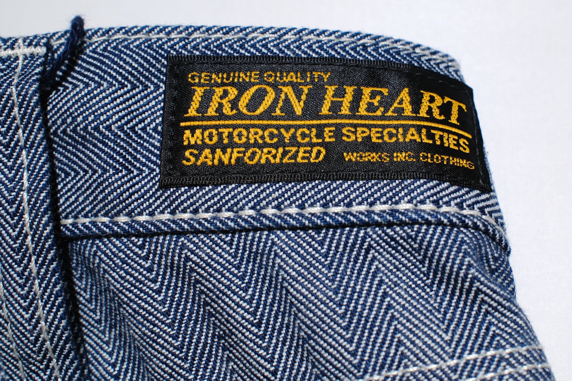 Iron Heart 10.5oz Herringbone Twill Painter Pants (Indigo)