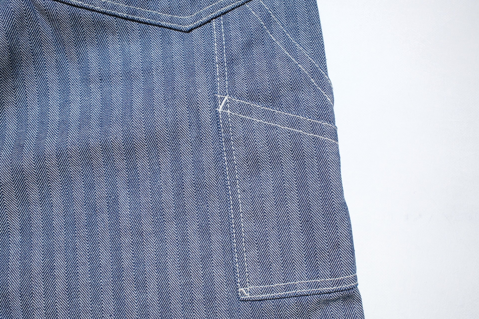 Iron Heart 10.5oz Herringbone Twill Painter Pants (Indigo)
