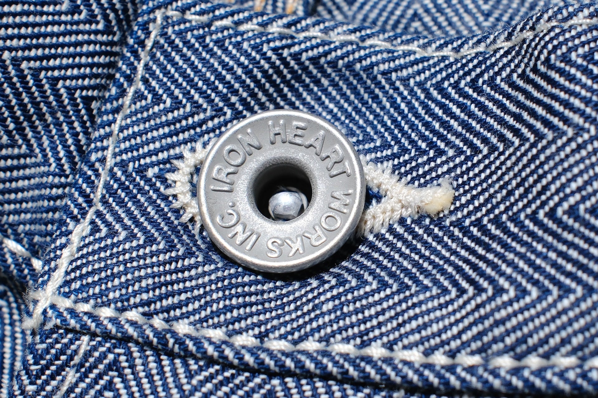 Iron Heart 10.5oz Herringbone Twill Painter Pants (Indigo)