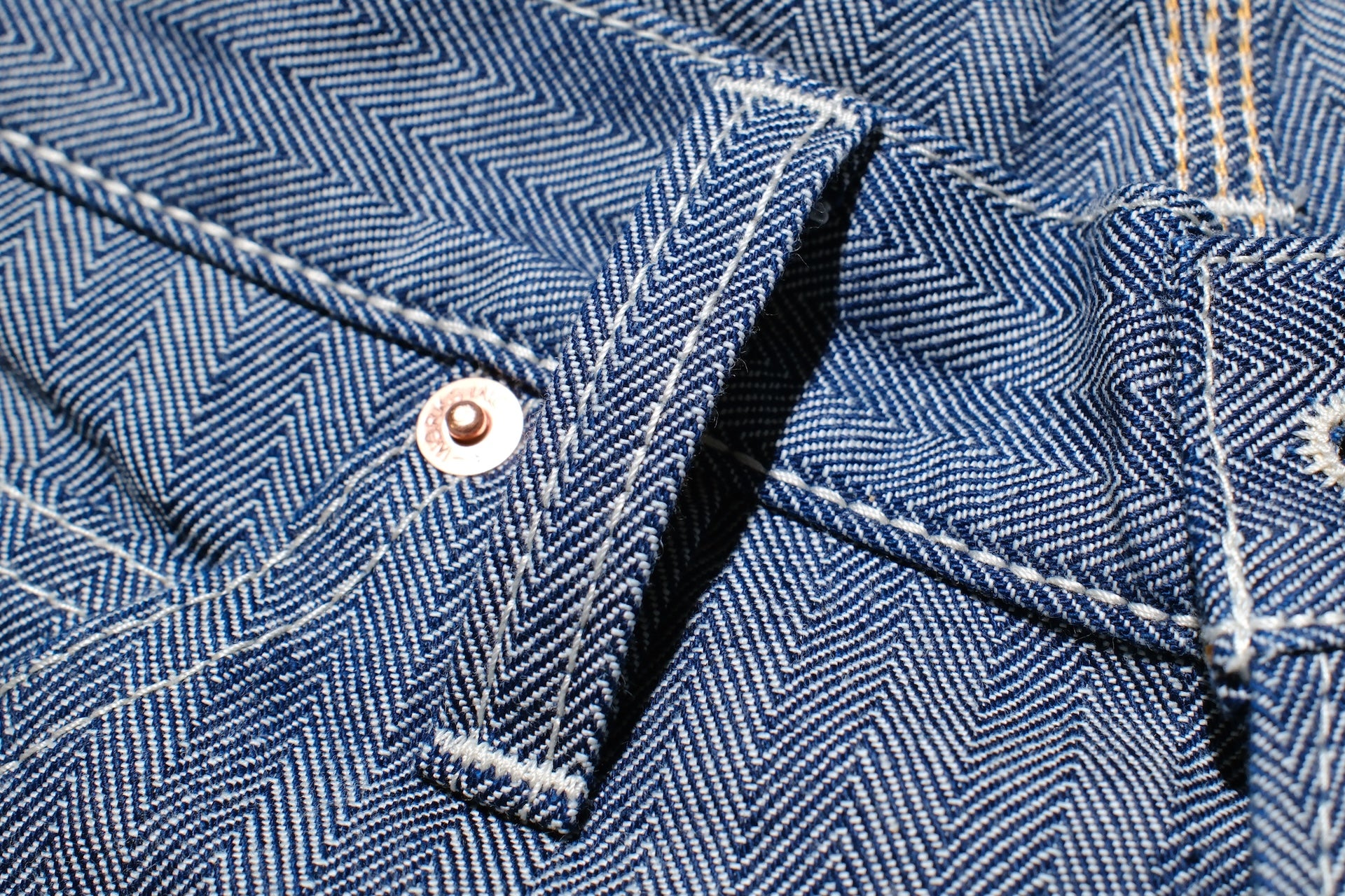 Iron Heart 10.5oz Herringbone Twill Painter Pants (Indigo)