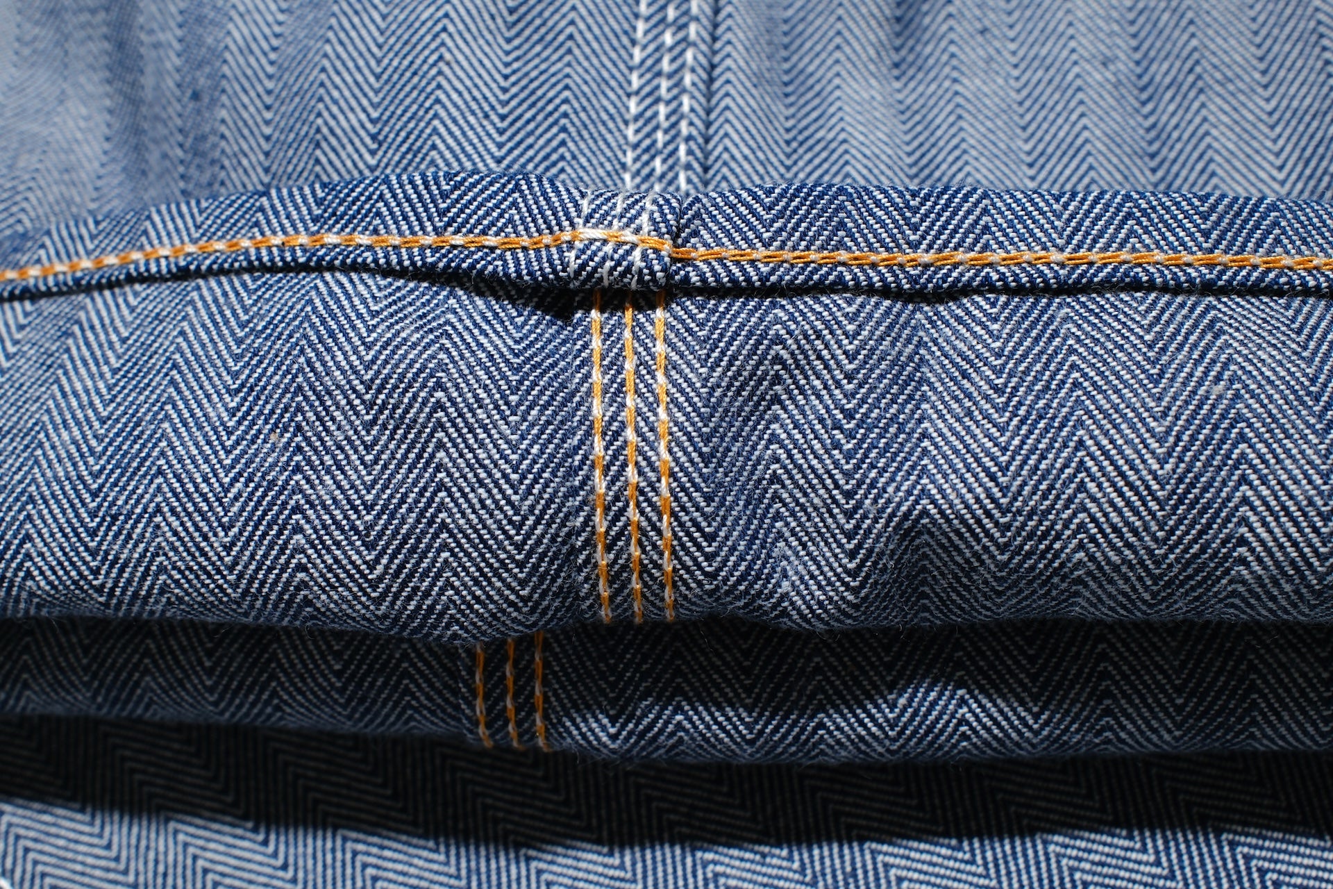 Iron Heart 10.5oz Herringbone Twill Painter Pants (Indigo)