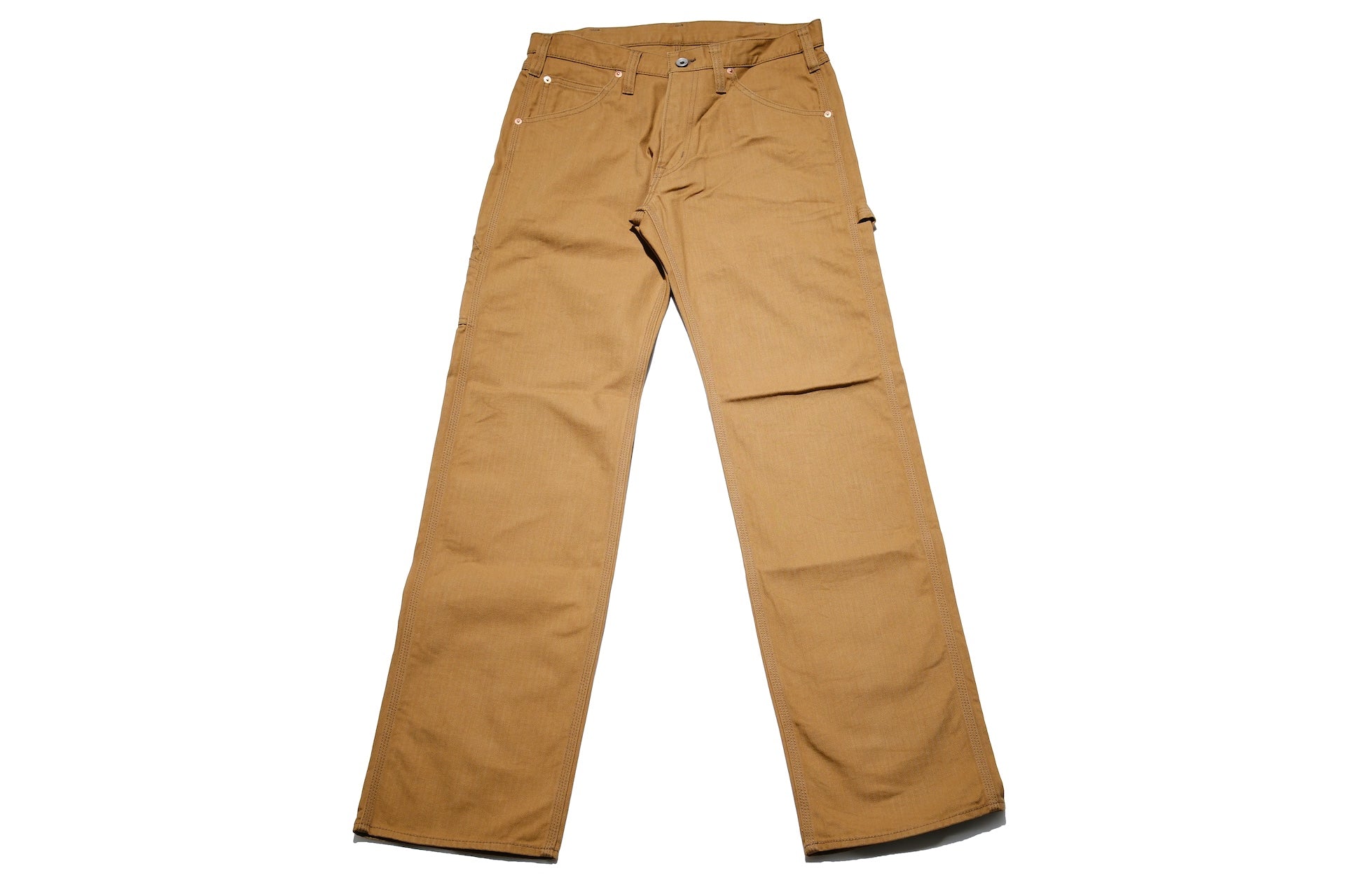 Iron Heart 10oz Herringbone Twill Painter Pants (Brown)