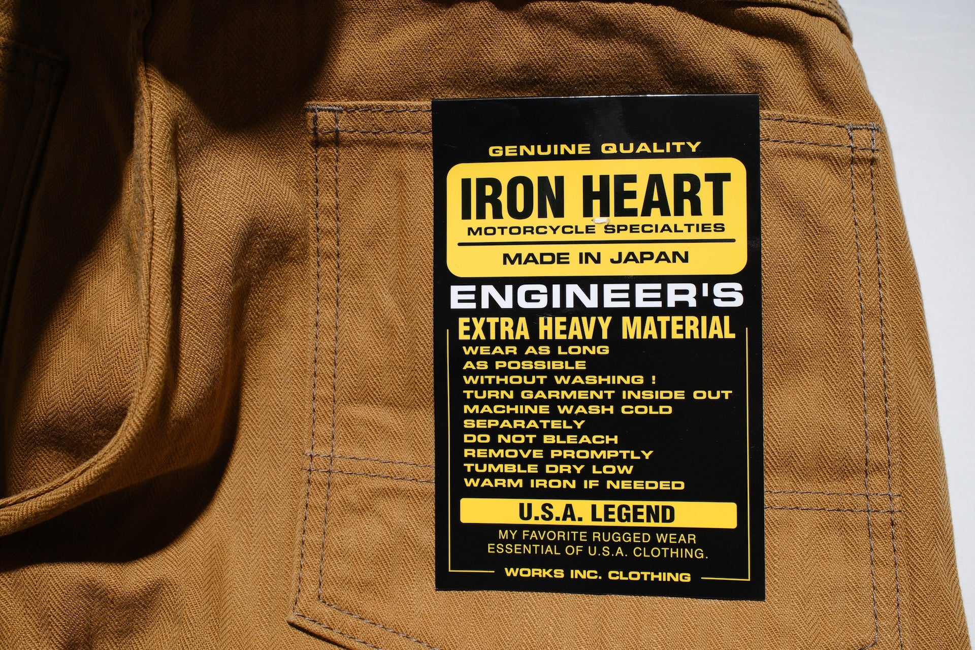 Iron Heart 10oz Herringbone Twill Painter Pants (Brown)