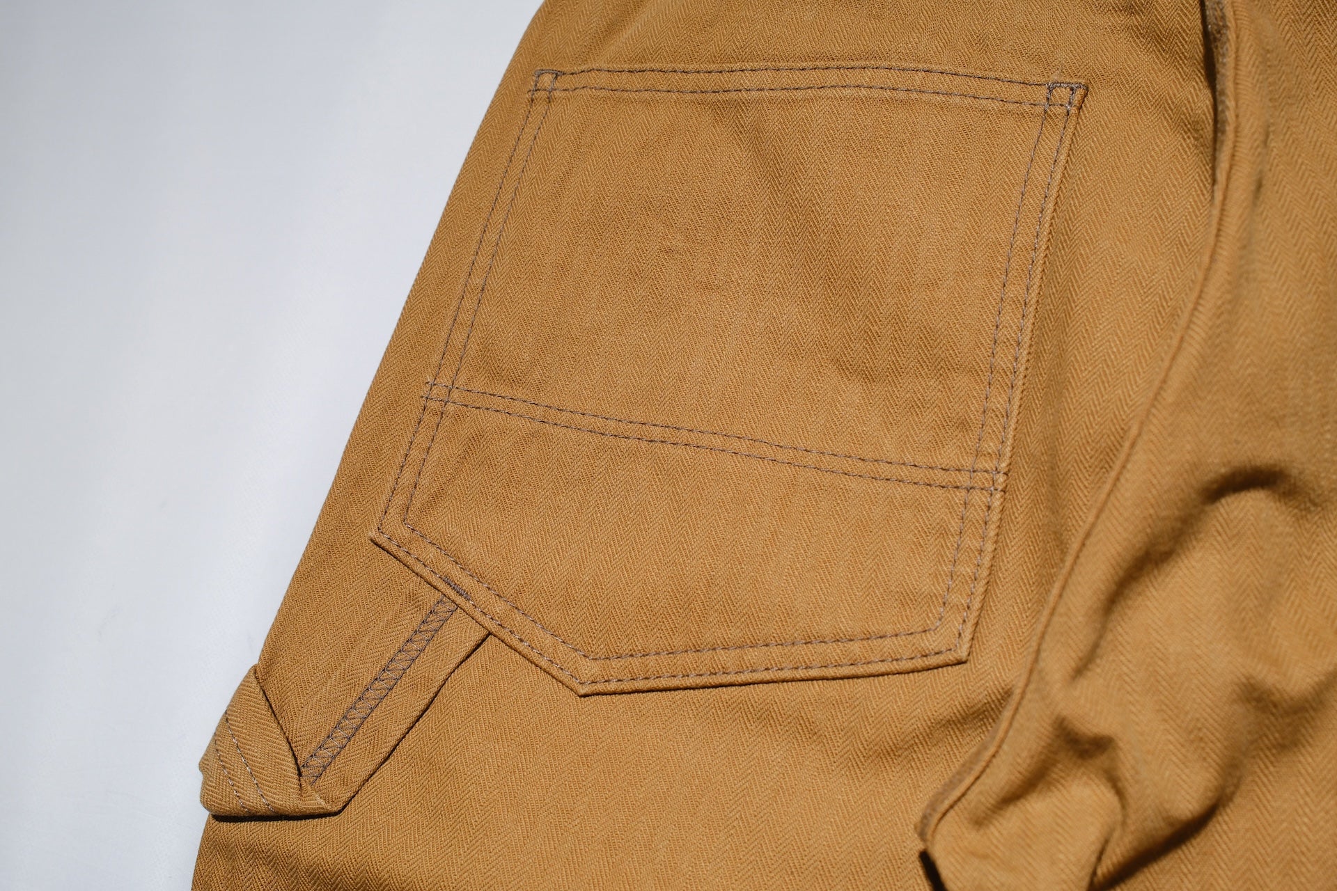 Iron Heart 10oz Herringbone Twill Painter Pants (Brown)