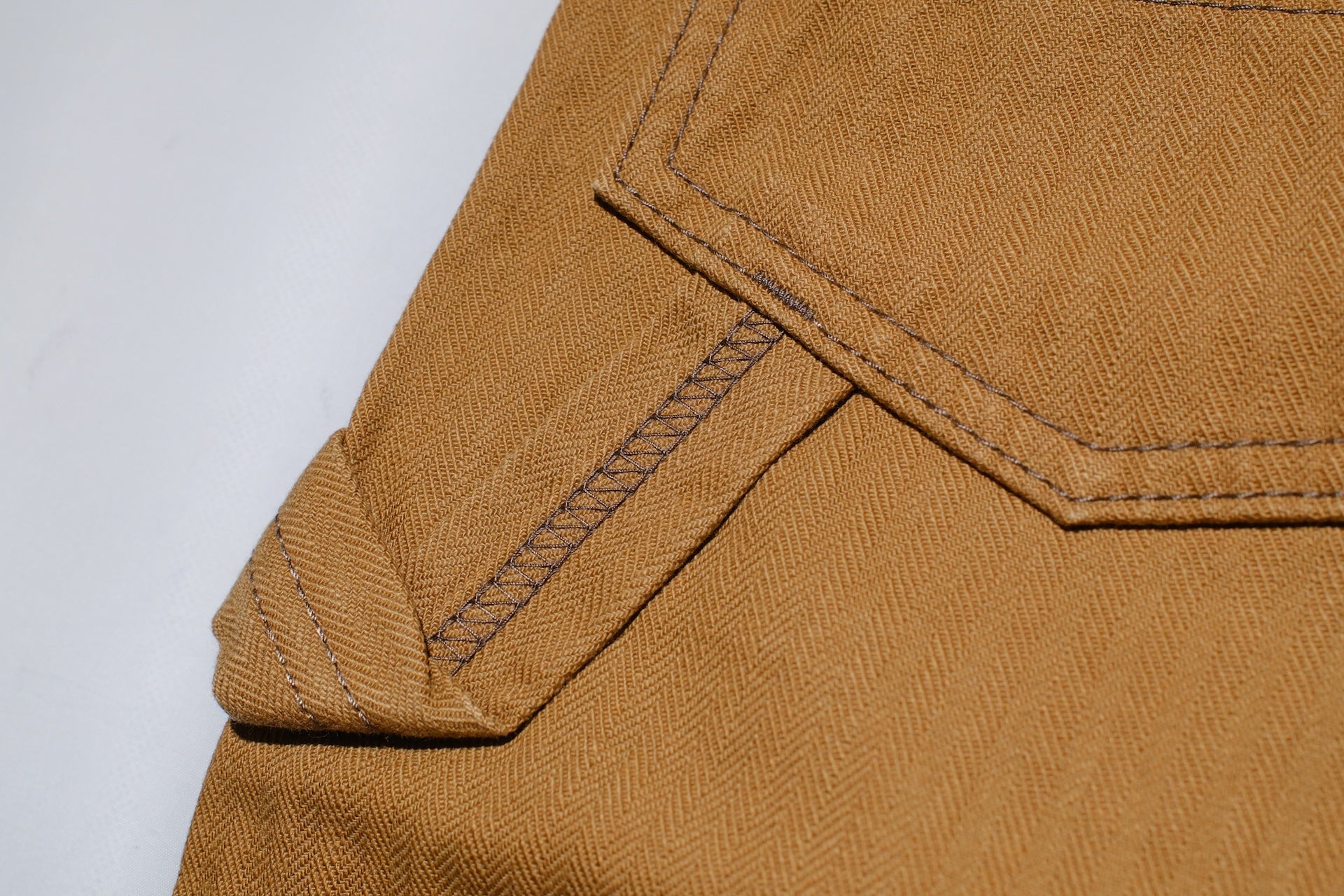Iron Heart 10oz Herringbone Twill Painter Pants (Brown)
