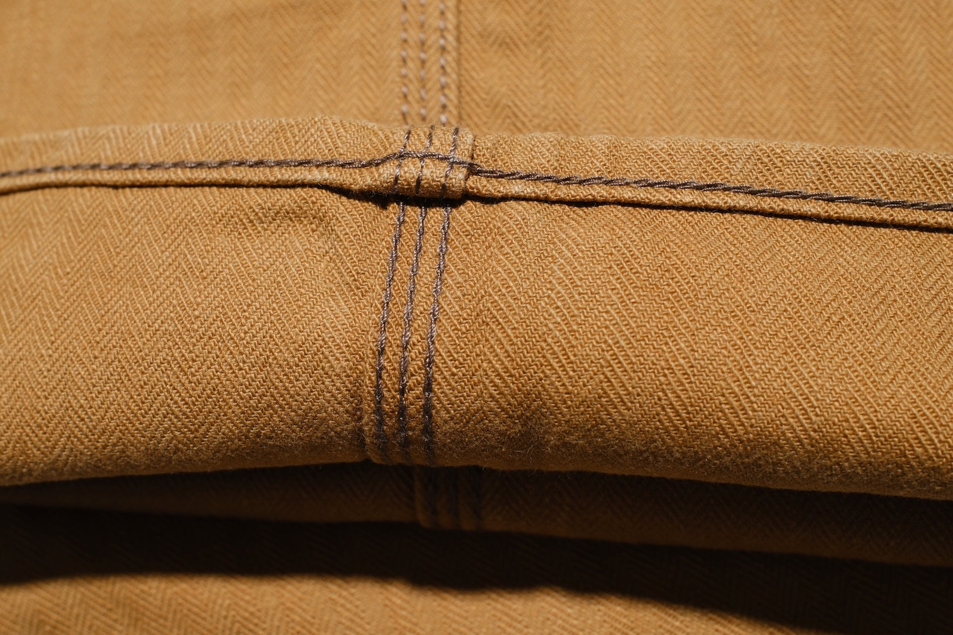 Iron Heart 10oz Herringbone Twill Painter Pants (Brown)