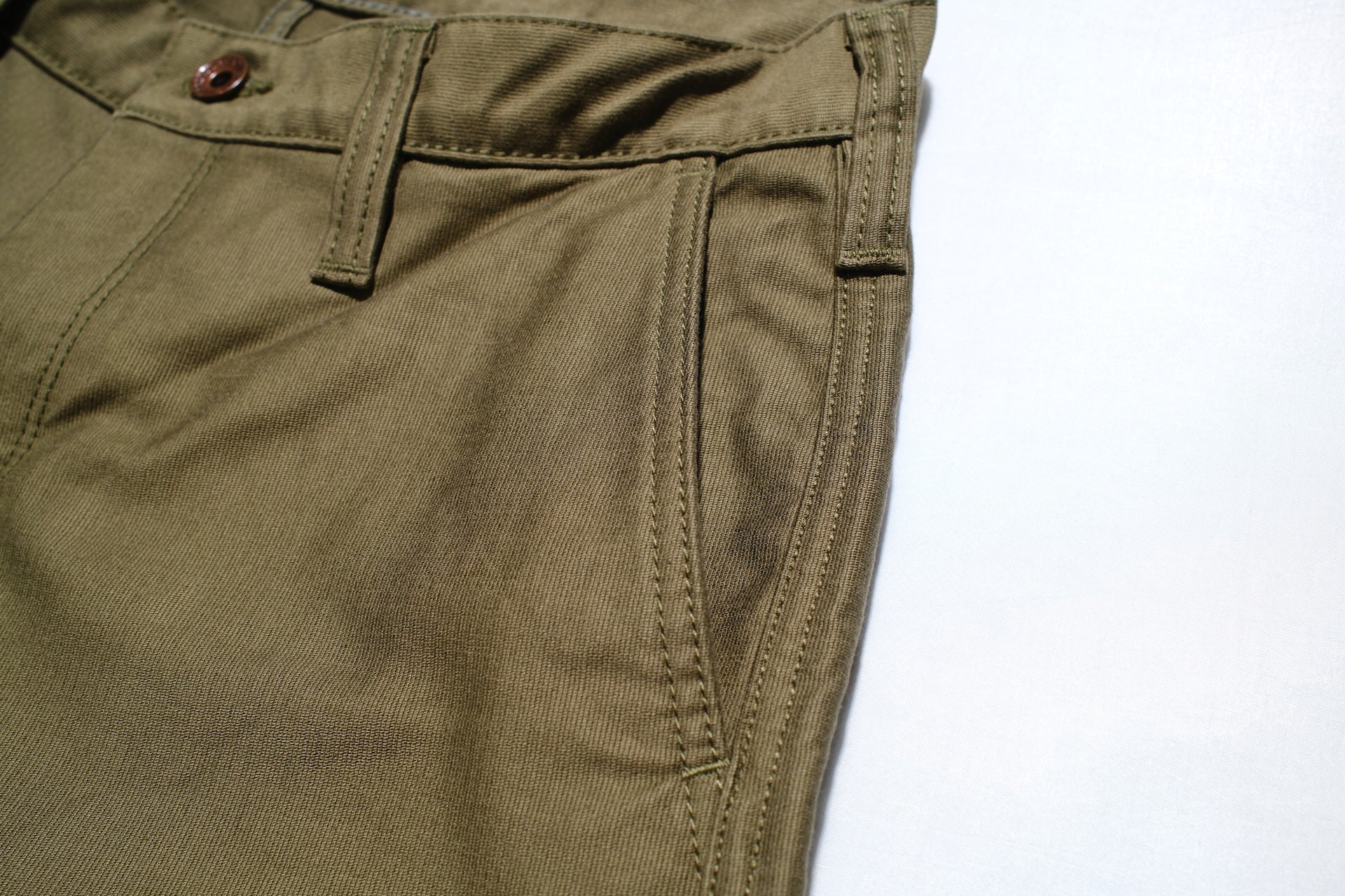 Iron Heart 11oz Cotton Whipcord Work Pants (Army Green)
