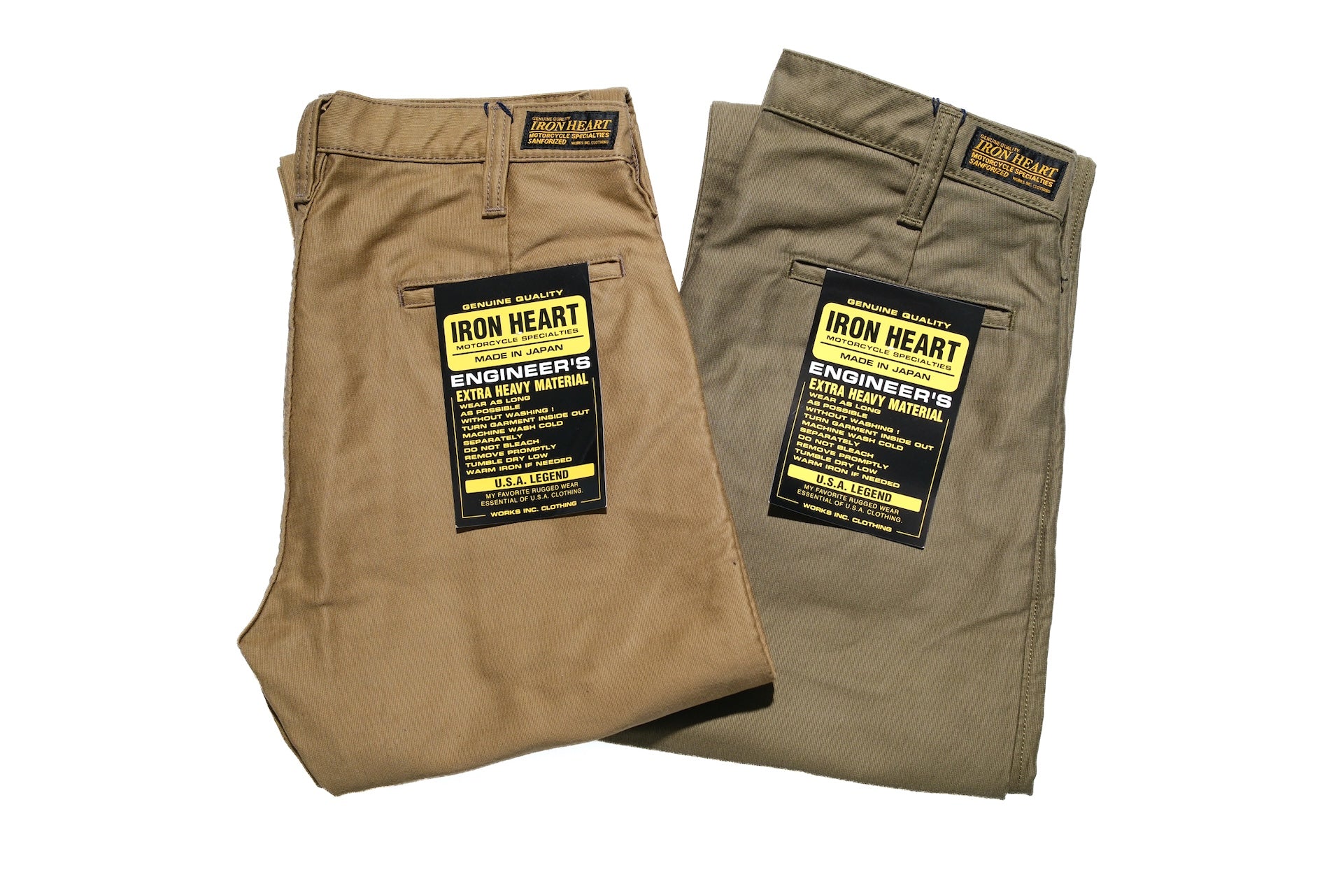 Iron Heart 11oz Cotton Whipcord Work Pants (Army Green)