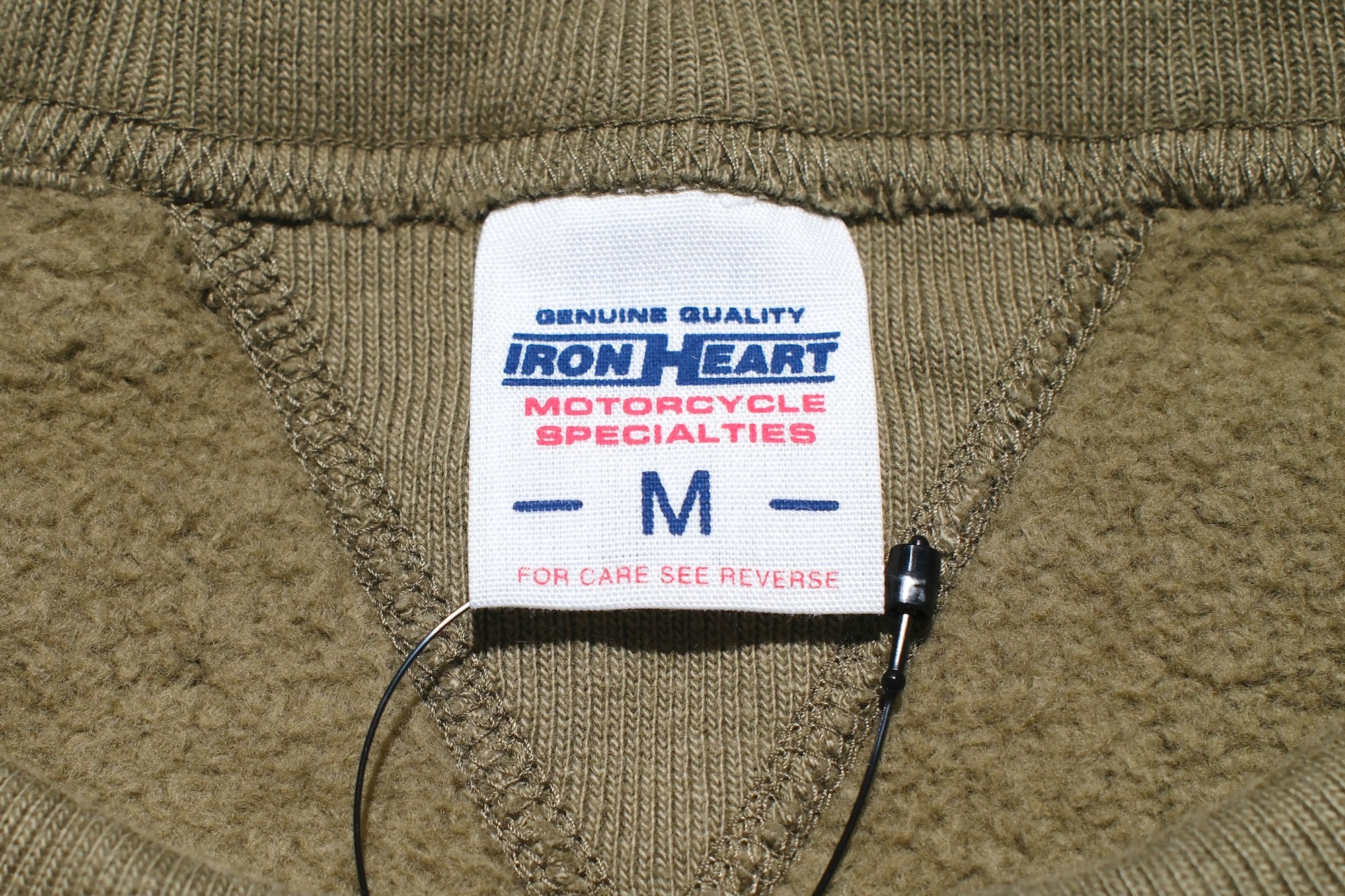 Iron Heart 14oz “Ultra-Heavyweight” Loopwheeled Crew Neck Sweatshirt (Vintage Olive)