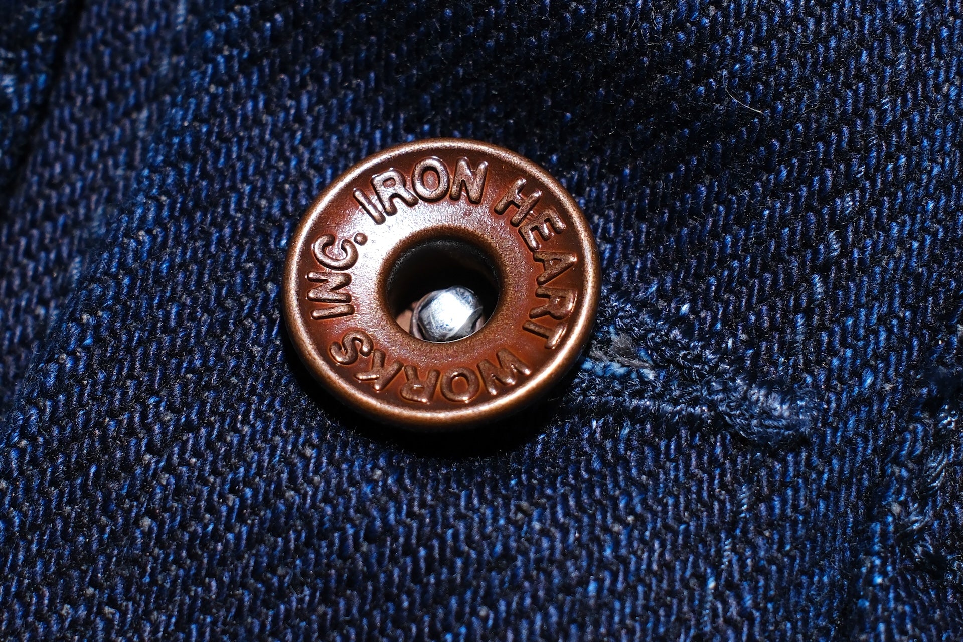 Iron Heart 19oz “Foggy Indigo” Type 1 Denim Jacket (Indigo X Grey)