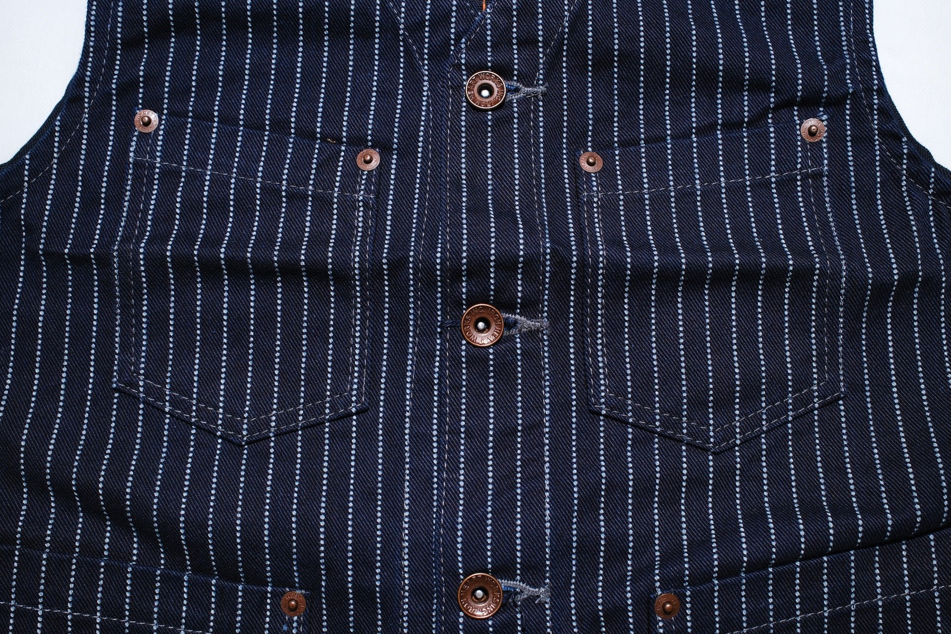 Iron Heart 12oz Wabash Vest (Indigo)
