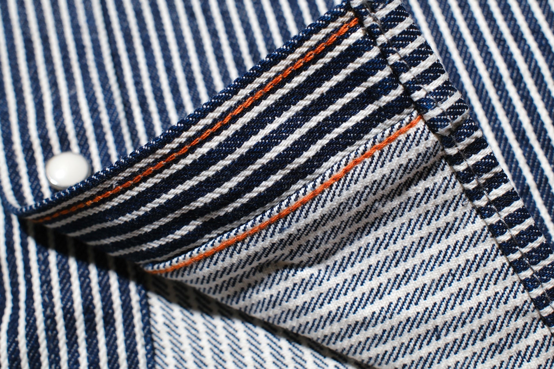 Iron Heart 12oz Indigo Hickory Western Shirt