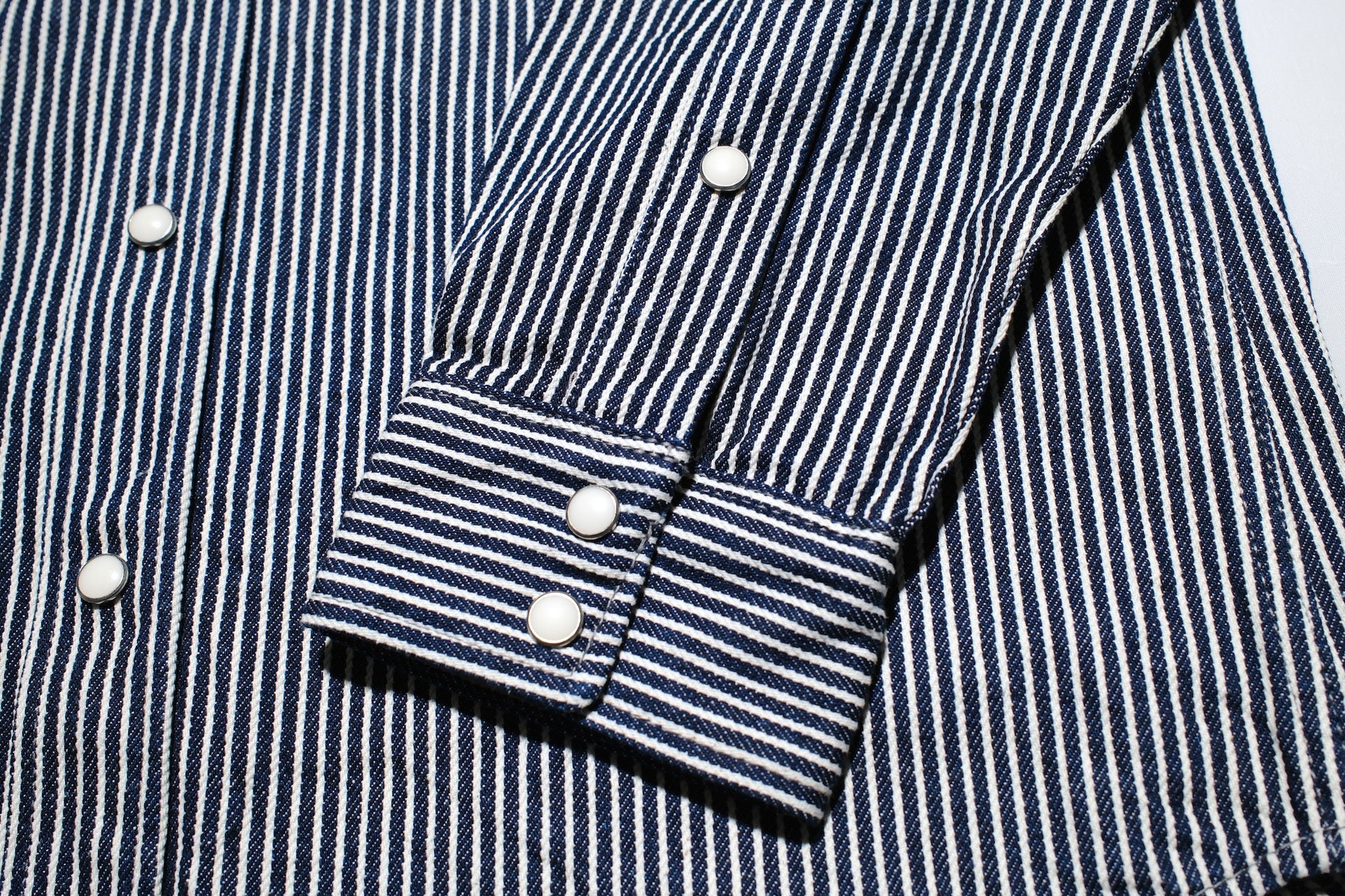 Iron Heart 12oz Indigo Hickory Western Shirt