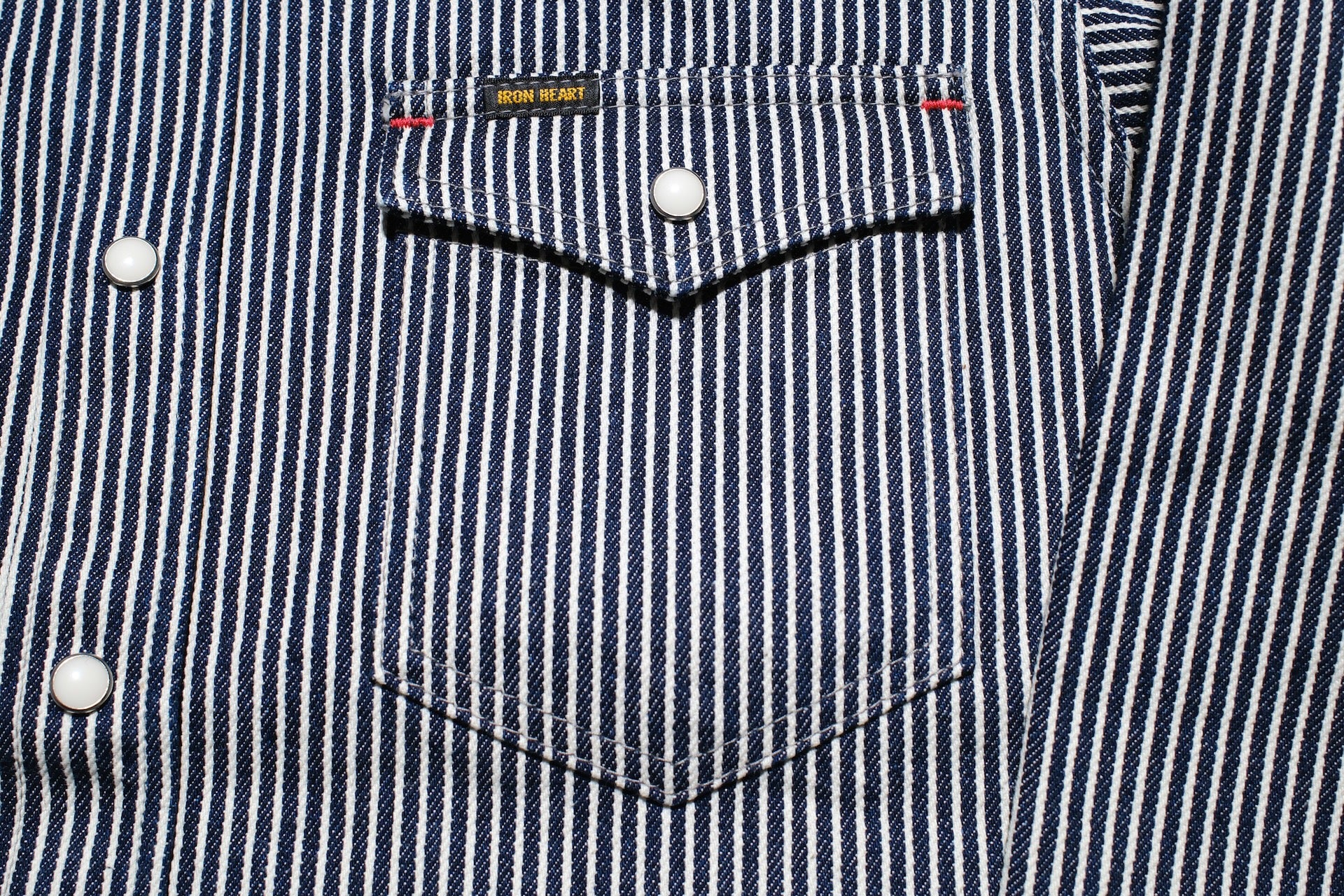 Iron Heart 12oz Indigo Hickory Western Shirt