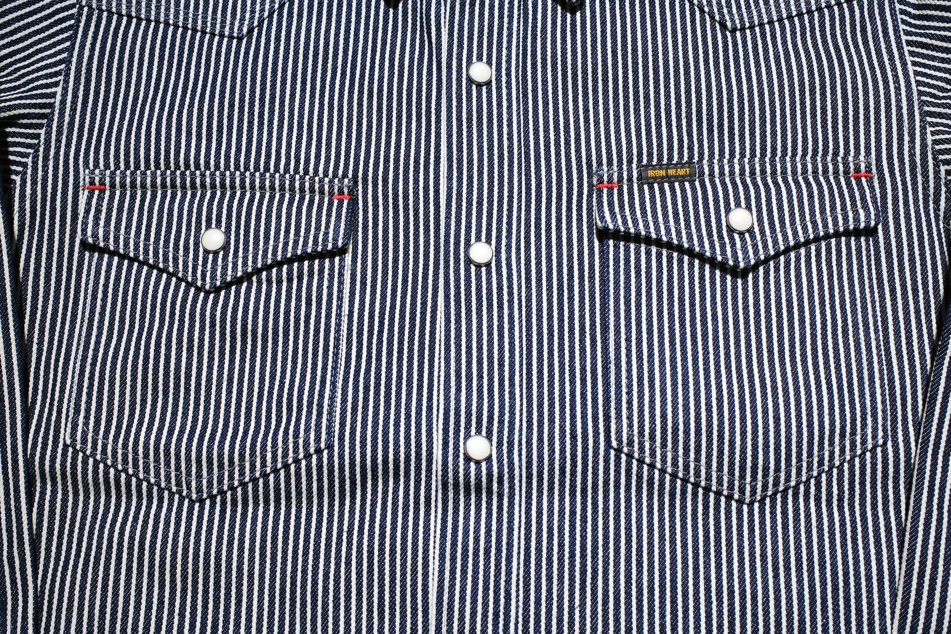Iron Heart 12oz Indigo Hickory Western Shirt