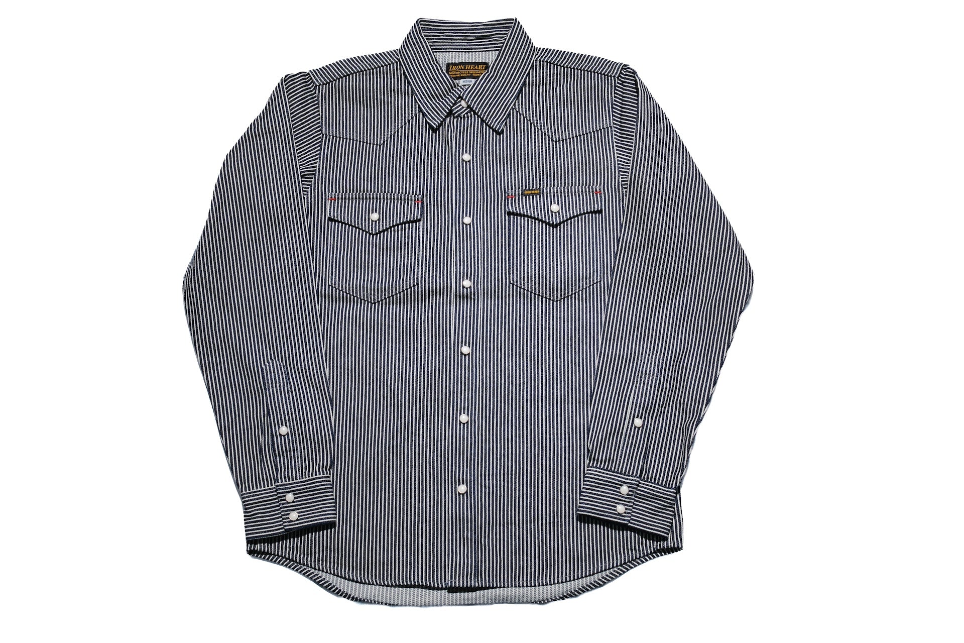 Iron Heart 12oz Indigo Hickory Western Shirt