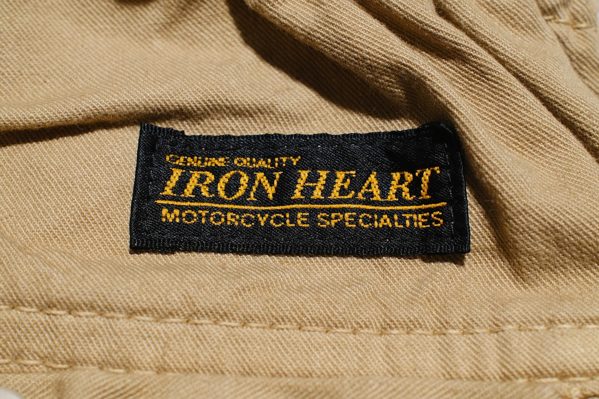 Iron Heart Lightweight “Summertime” Cotton Twill Easy Shorts (Khaki)