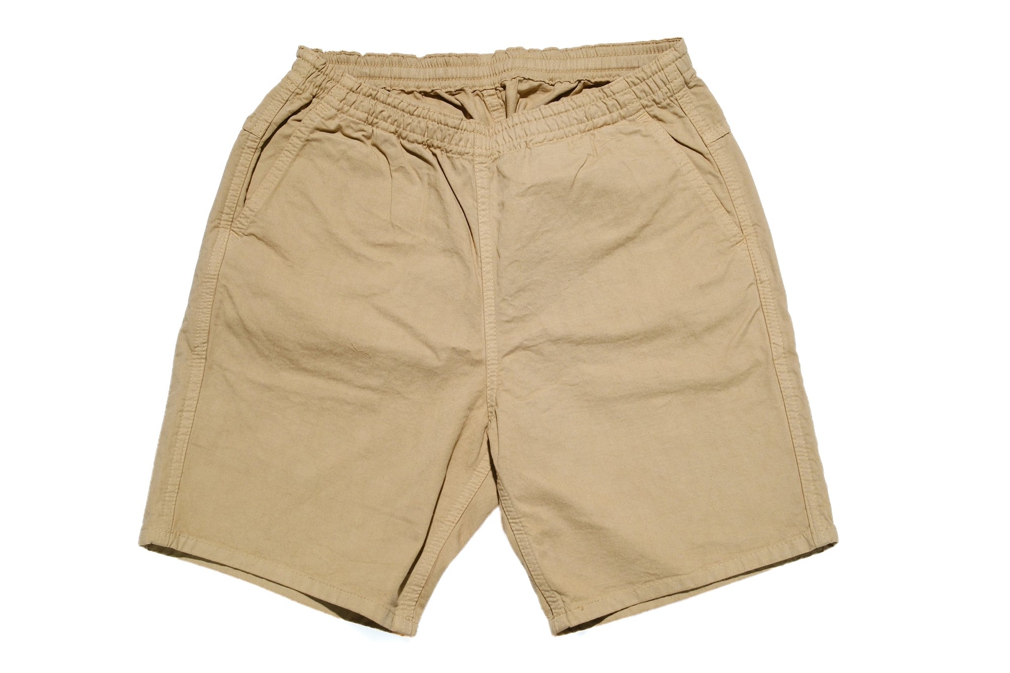 Iron Heart Lightweight “Summertime” Cotton Twill Easy Shorts (Khaki)