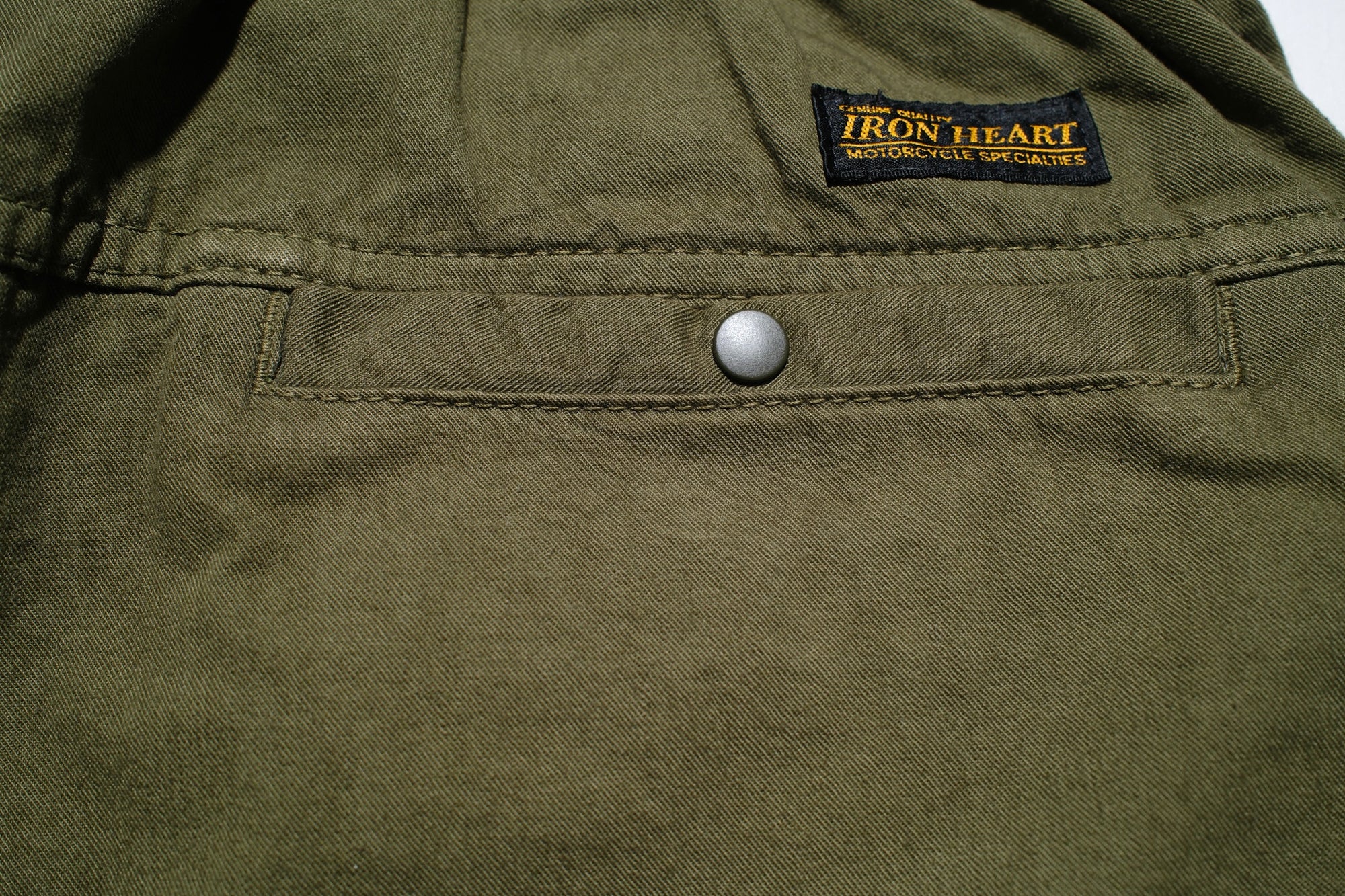 Iron Heart Lightweight “Summertime” Cotton Twill Easy Shorts (Olive)