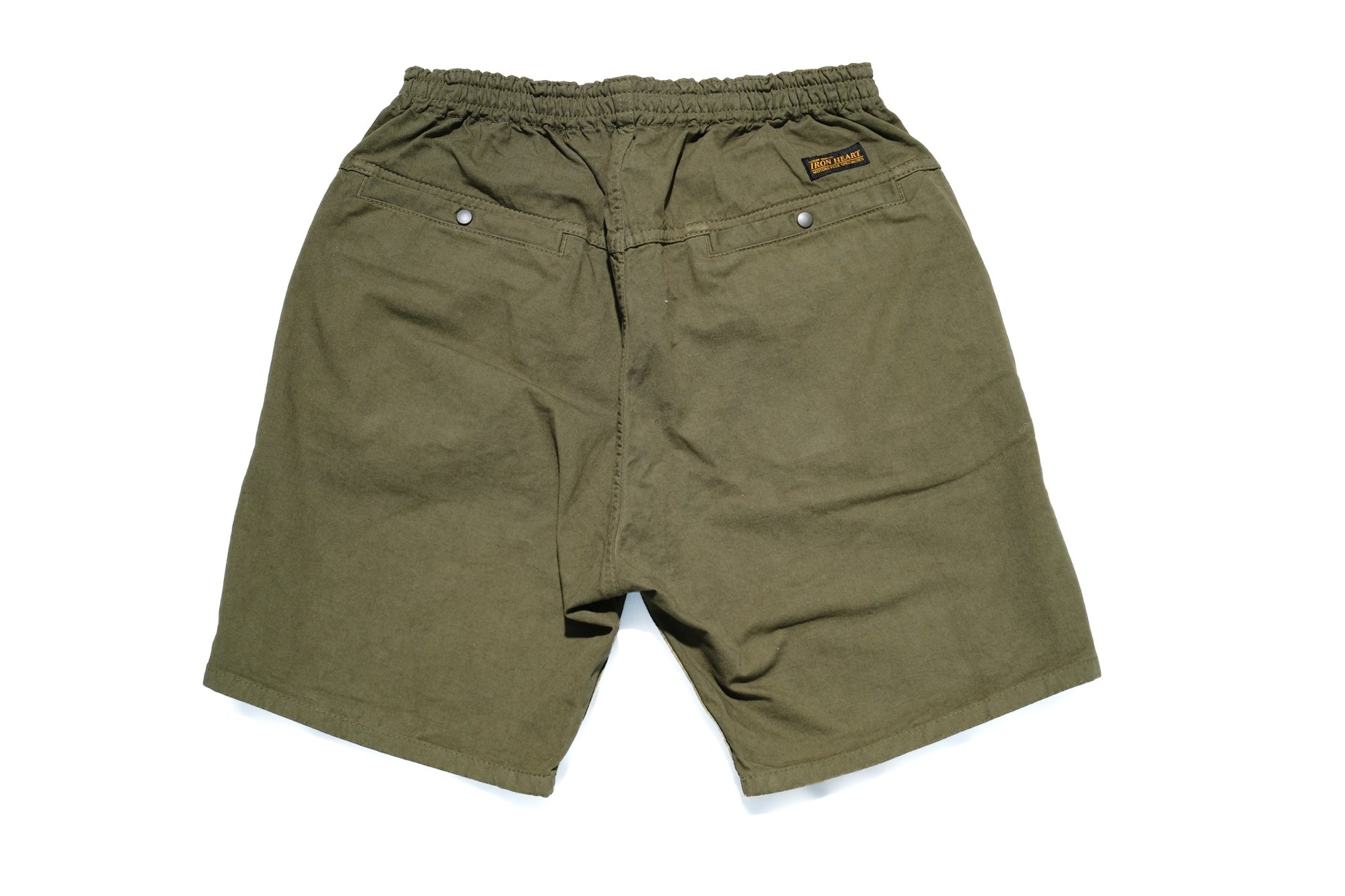 Iron Heart Lightweight “Summertime” Cotton Twill Easy Shorts (Olive)
