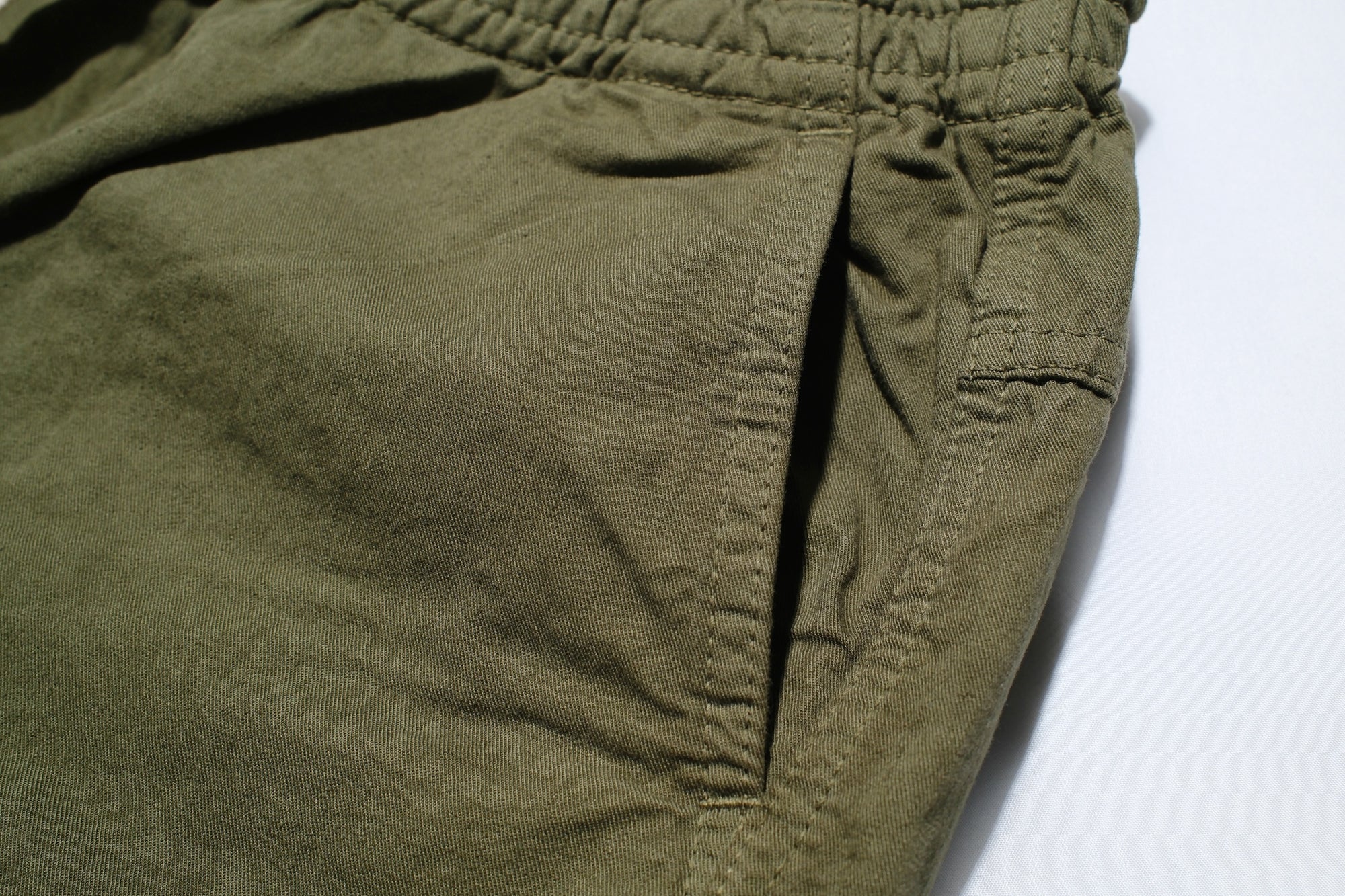Iron Heart Lightweight “Summertime” Cotton Twill Easy Shorts (Olive)