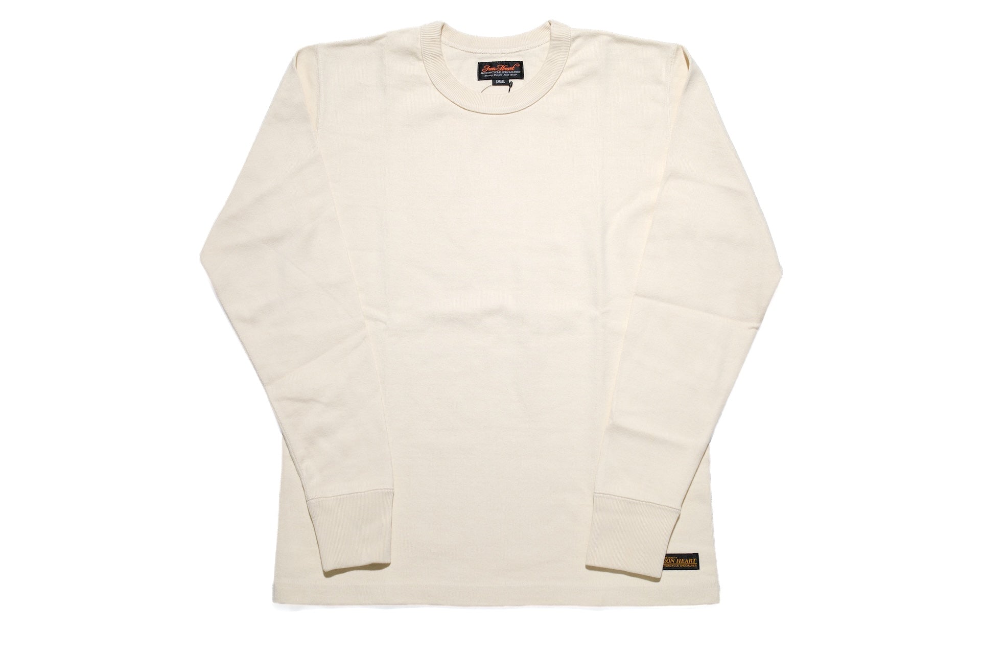 Iron Heart 11oz Cotton Knit L/S Crew Neck Sweater (Cream)