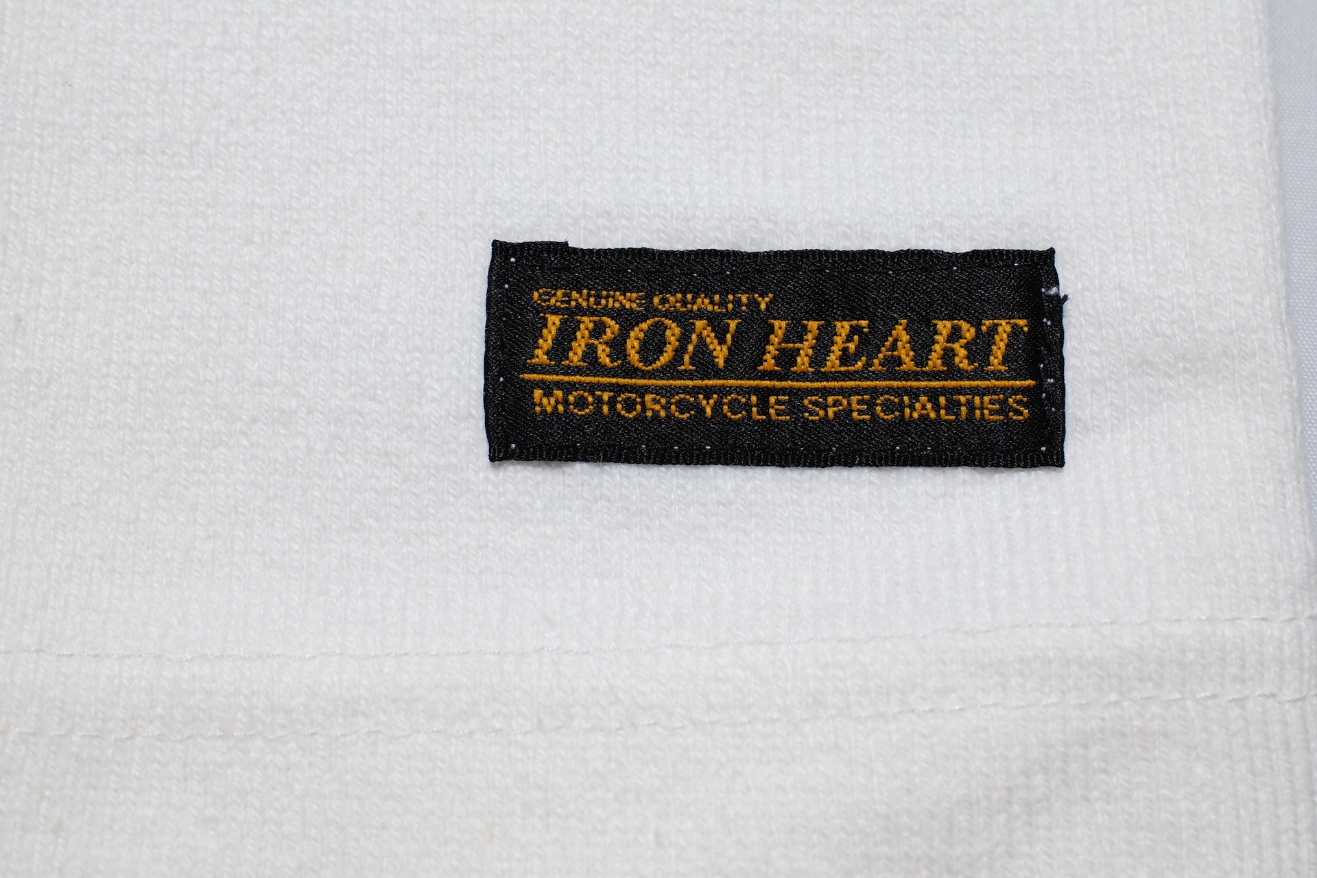 Iron Heart 11oz Cotton Knit L/S Crew Neck Sweater (White)
