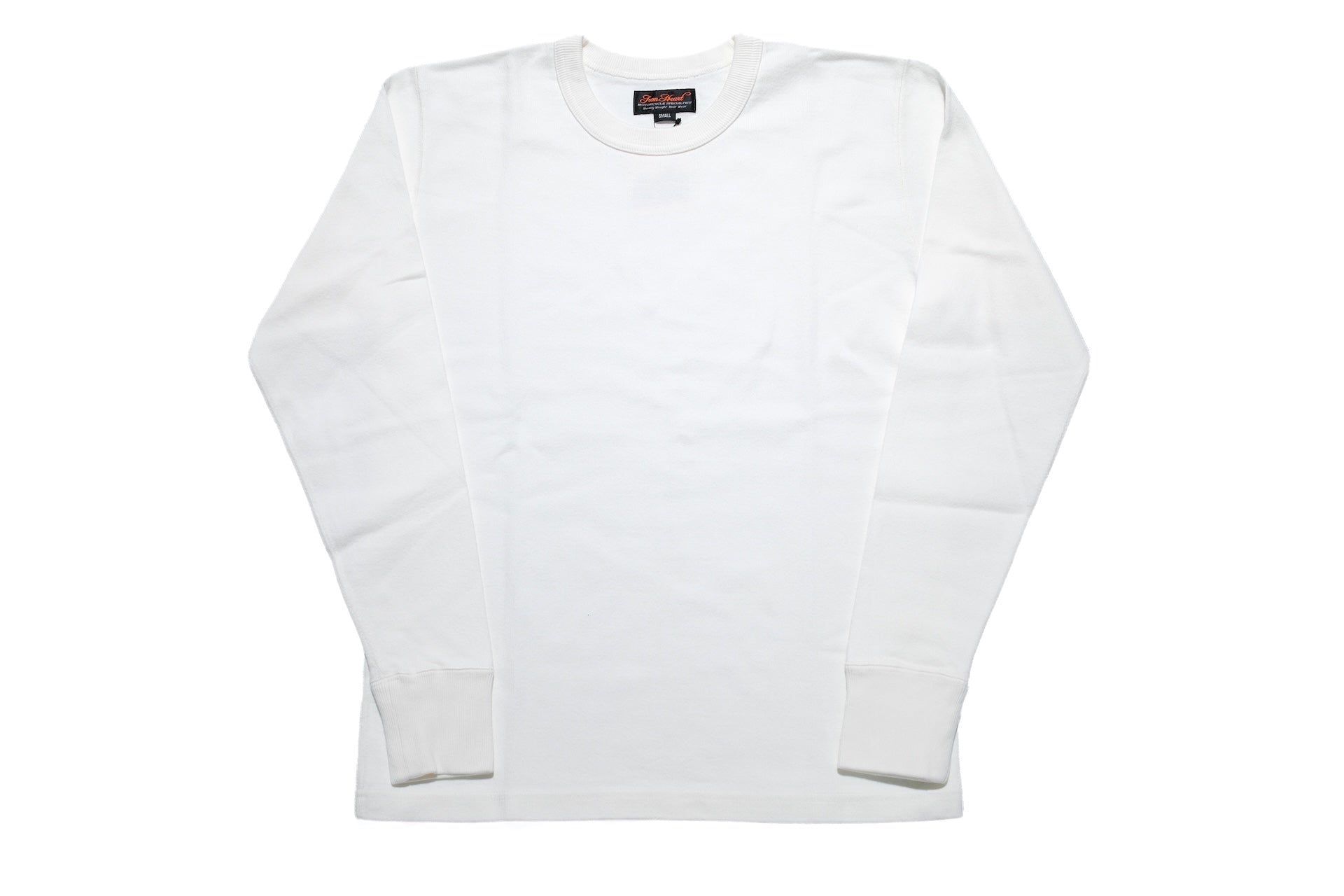 Iron Heart 11oz Cotton Knit L/S Crew Neck Sweater (White)