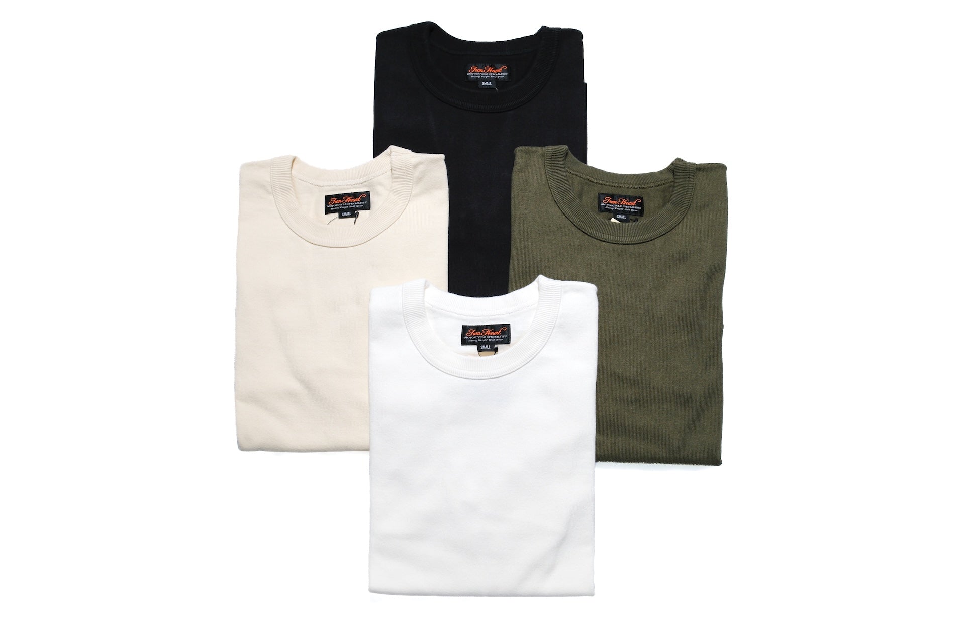 Iron Heart 11oz Cotton Knit L/S Crew Neck Sweater (Olive)