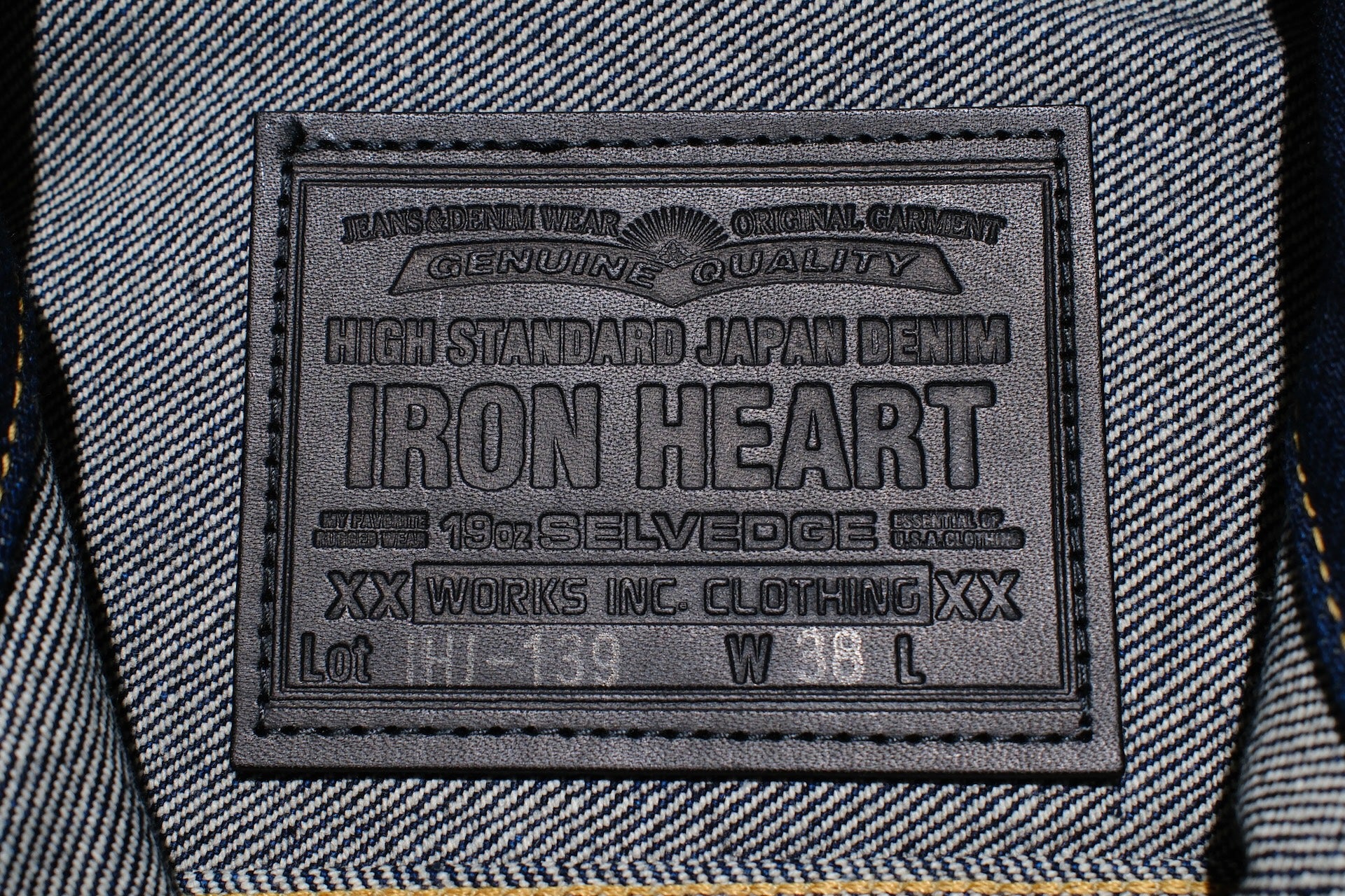 Iron Heart 19oz Indigo Dyed Modified Type 2 Denim Jacket