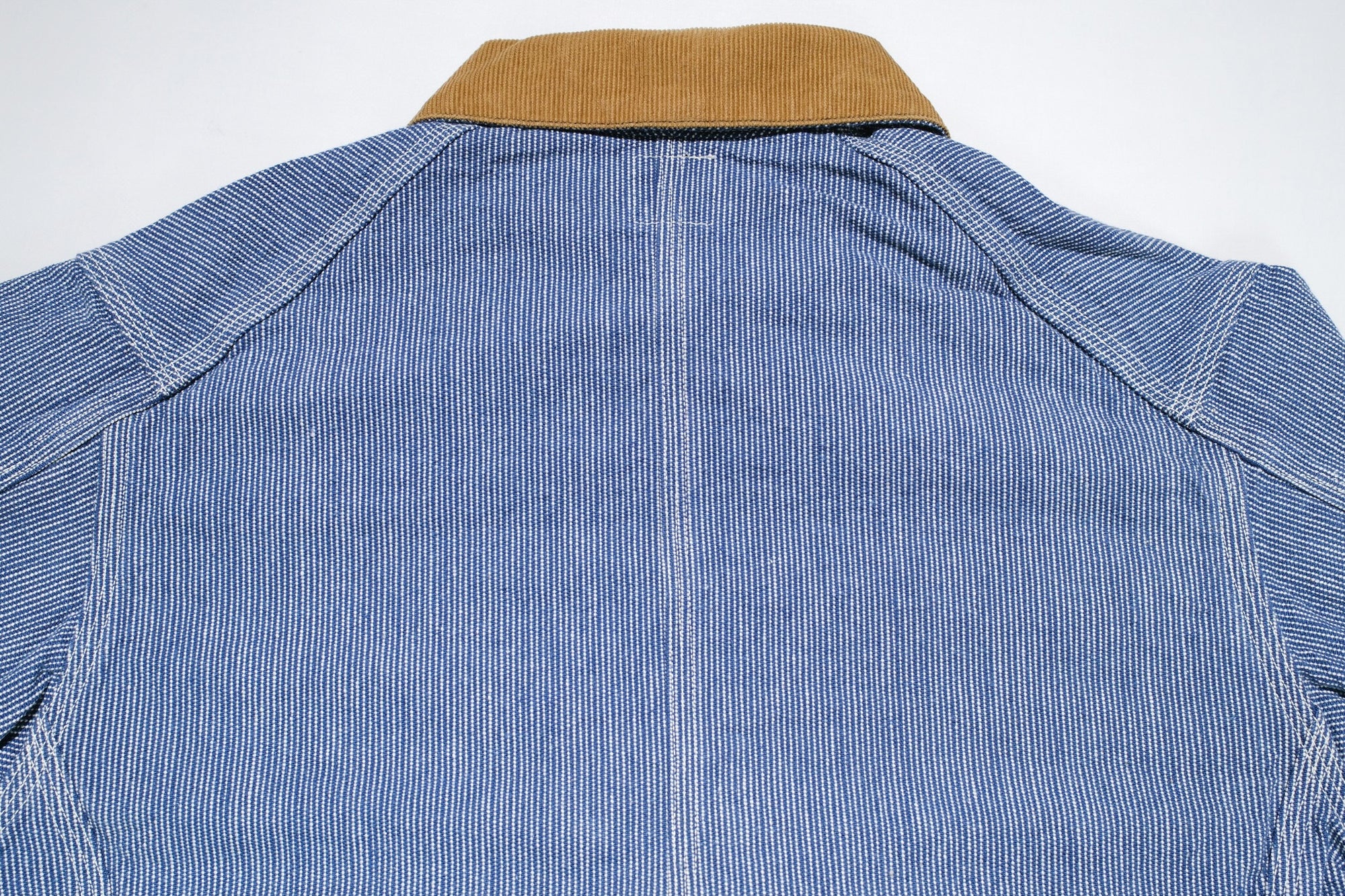 John Gluckow X Warehouse Co. 10oz Indigo Dyed Pinstripe Snap-Tite Chore Jacket