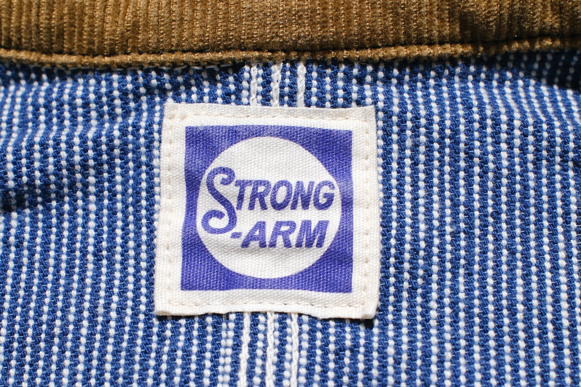 John Gluckow X Warehouse Co. 10oz Indigo Dyed Pinstripe Snap-Tite Chore Jacket