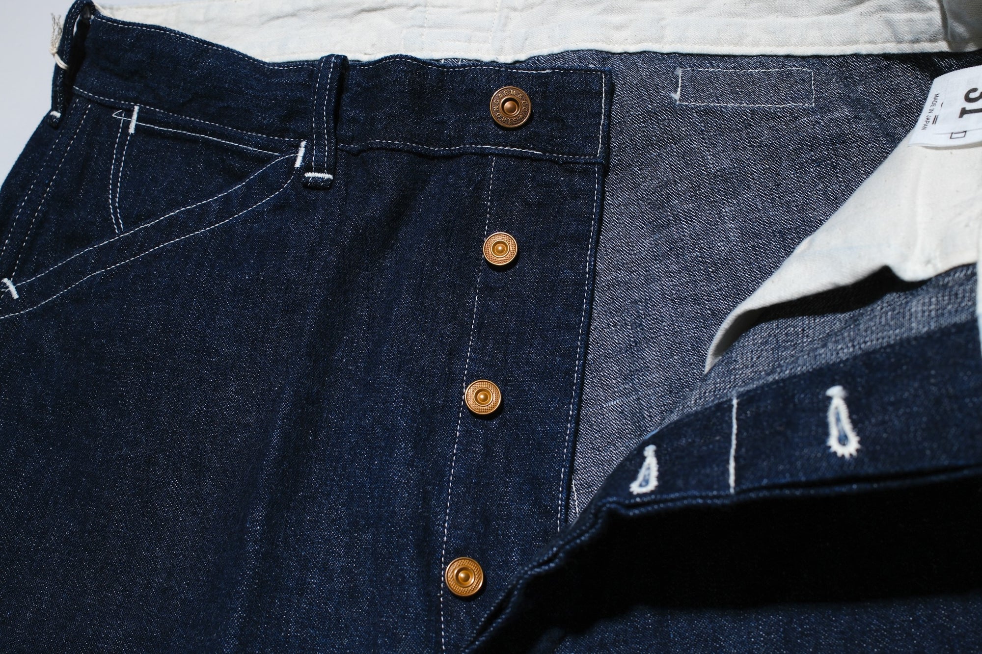 John Gluckow X Warehouse Co. 10oz Indigo Dyed Denim “Ironworkers” Trousers