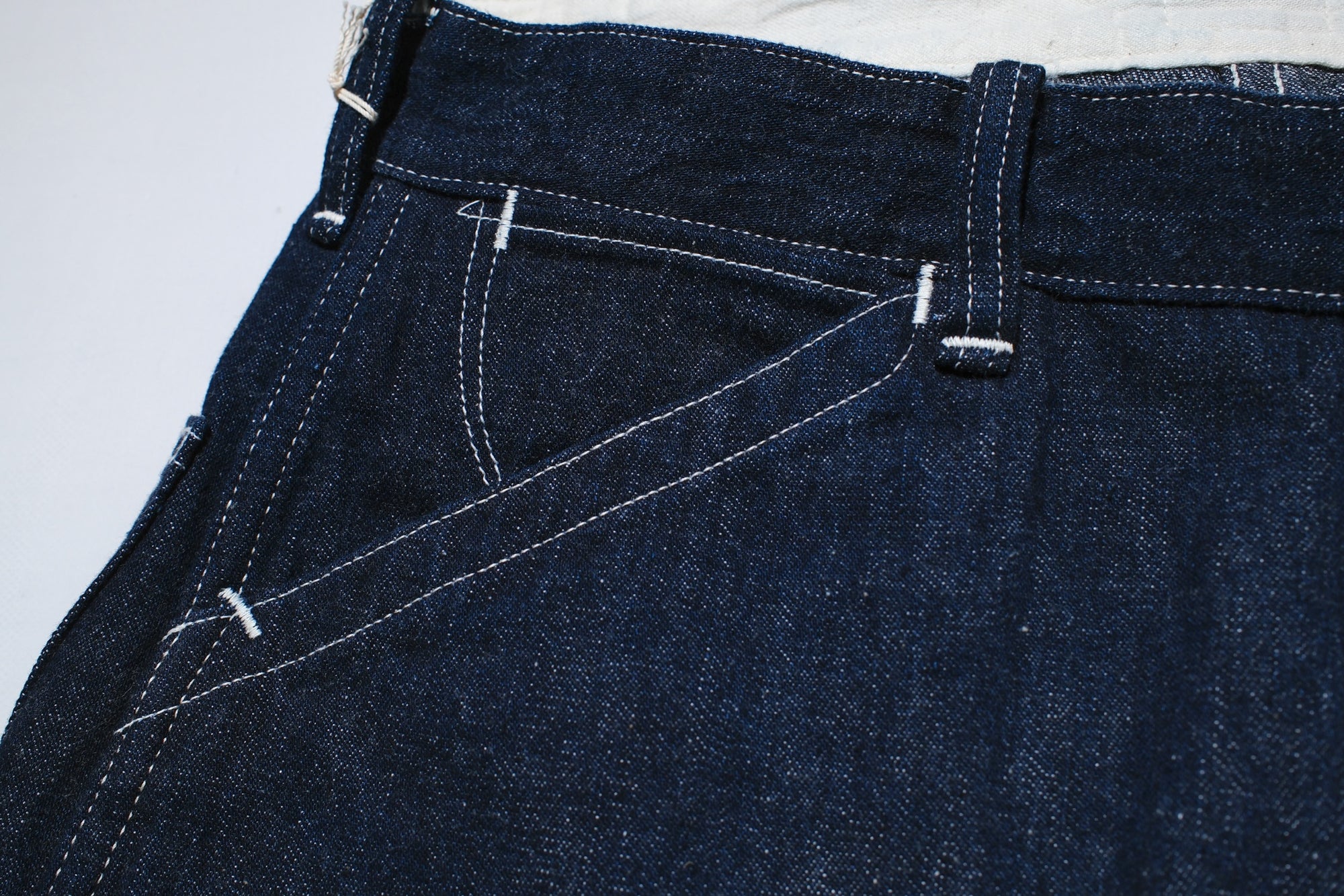 John Gluckow X Warehouse Co. 10oz Indigo Dyed Denim “Ironworkers” Trousers