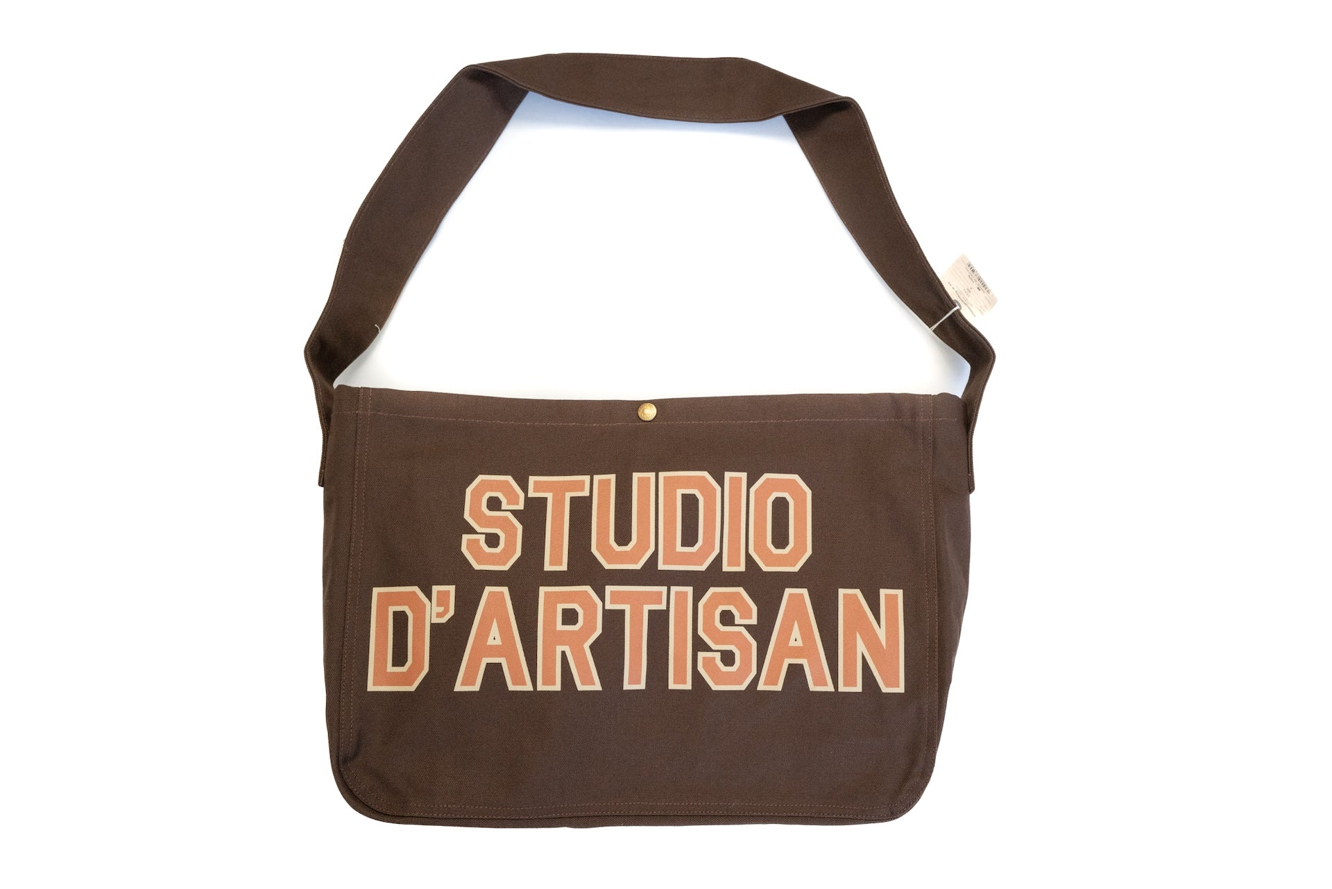 Studio D'Artisan Heavyweight Duck Canvas Newspaper Bag (Brown)